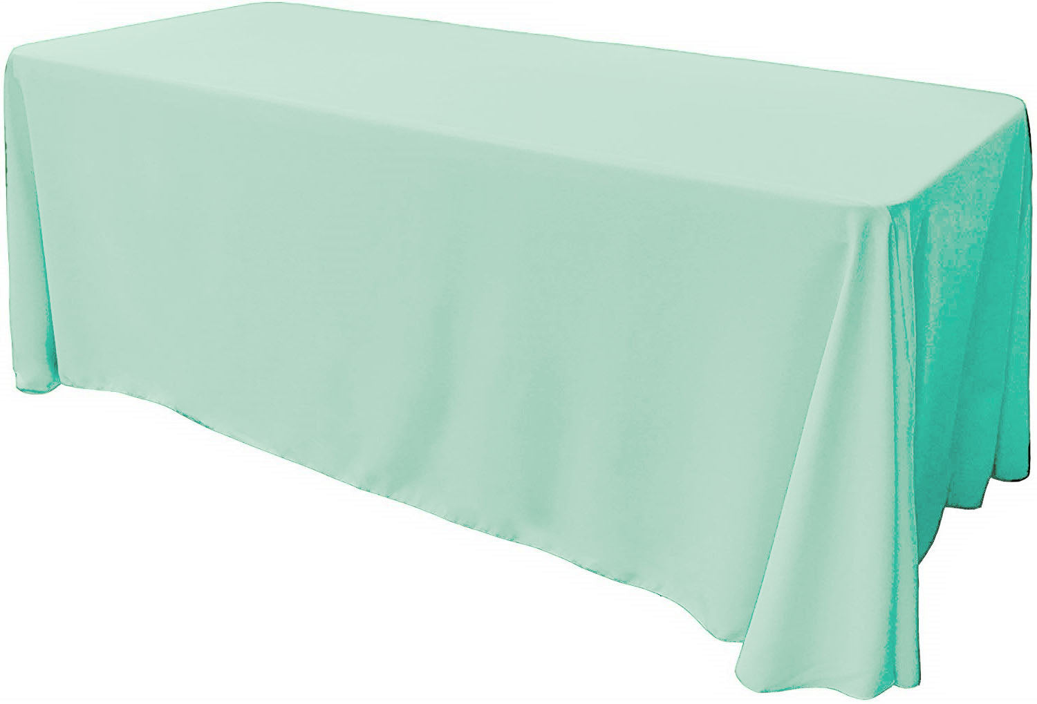 90" X 132" Rectangular Tablecloth Polyester Poplin / Party Supply / Choose Size Below.