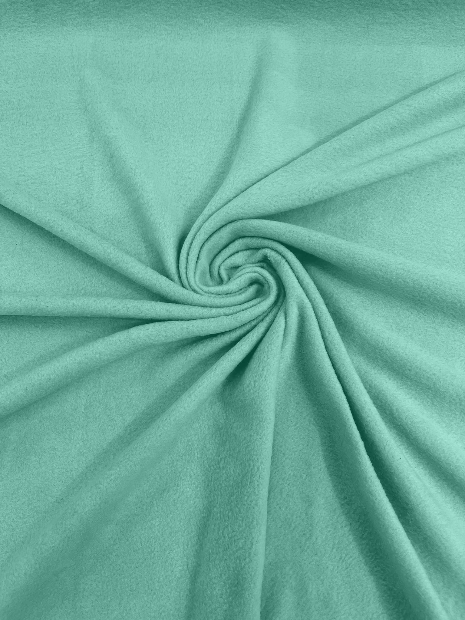 Ice Mint Solid Polar Fleece Fabric Anti-Pill 58" Wide Sold by The Yard