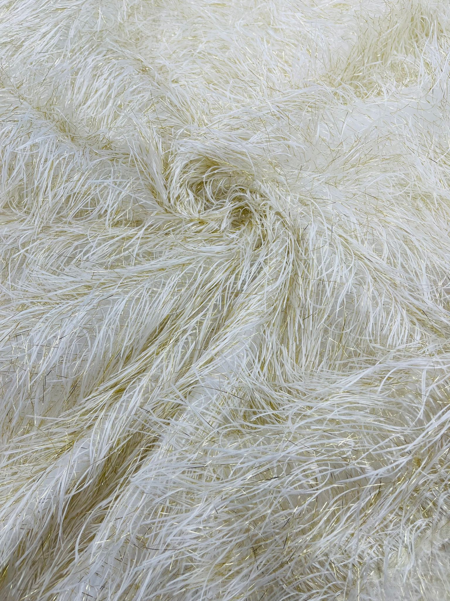 Eyelash Fringe Metallic Fabric  - Hanging Fringe Metallic Decorative Crafts Dress Fabric By Yard