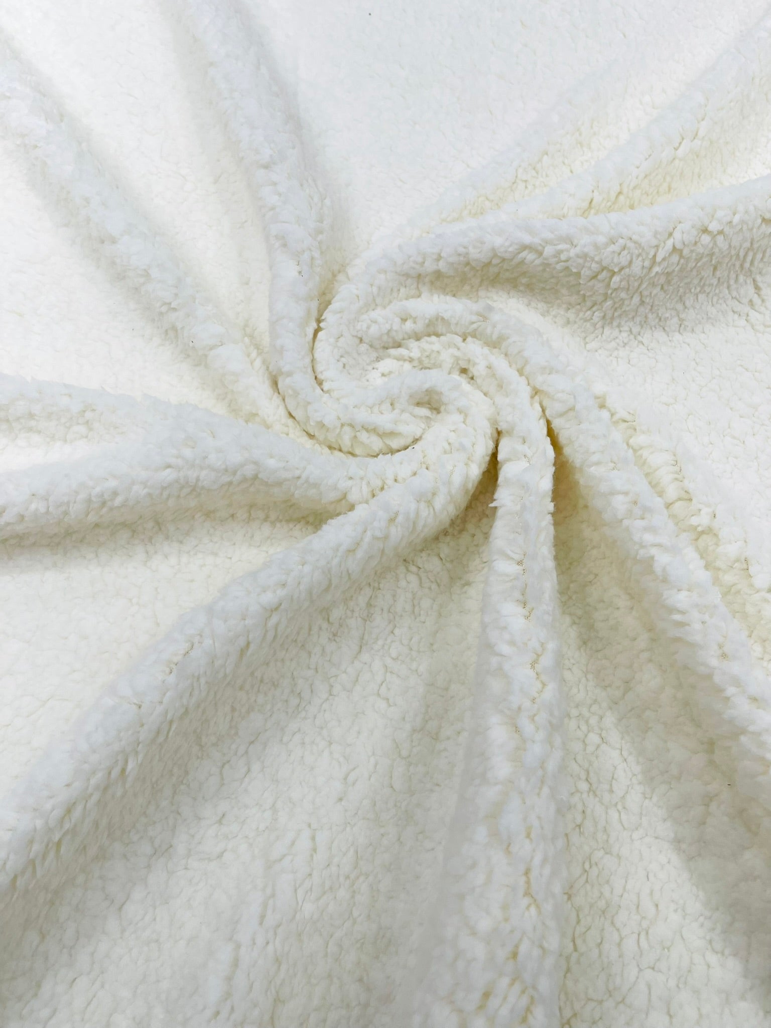 Cuddle Minky Sherpa Fleece, lamb Wool Design Fabric. Sold By the Yard.