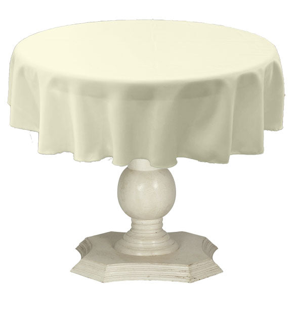 Tablecloth Solid Dull Bridal Satin Overlay for Small Coffee Table Seamless. 42" Round