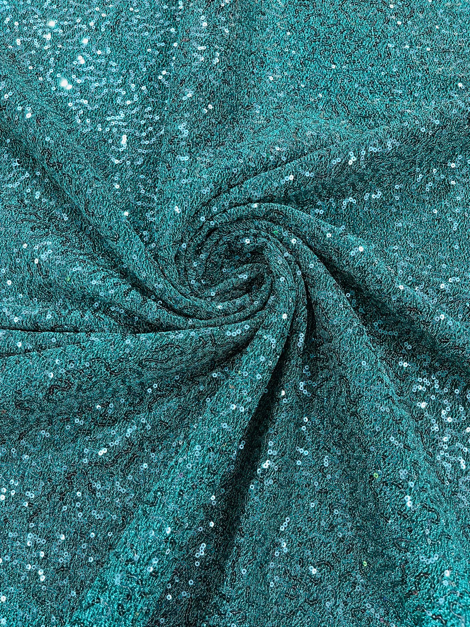 METALLIC TINSEL STRETCH LUREX SEQUIN FABRIC.