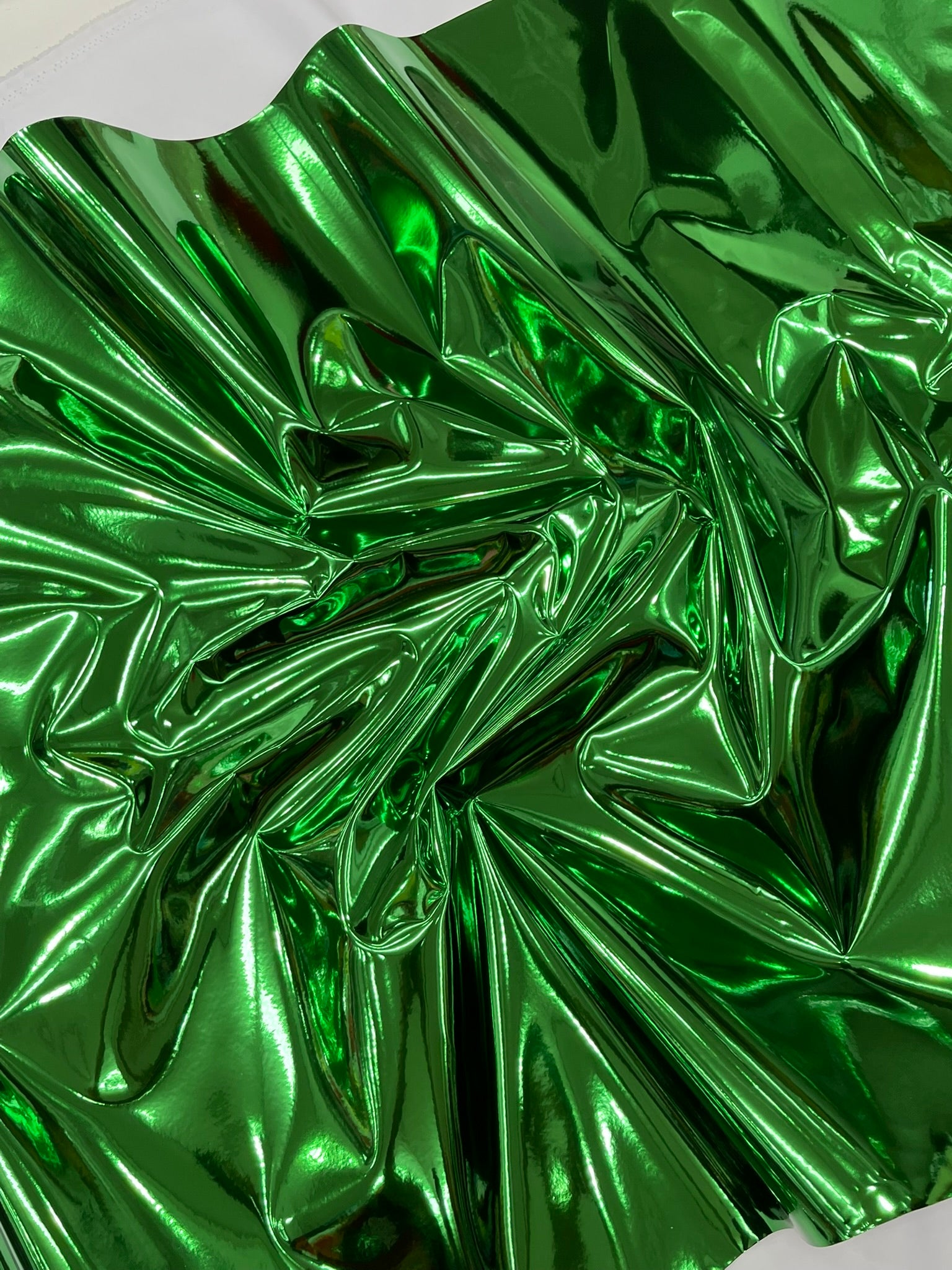 Chrome Mirror Reflective Vinyl Fabric / Crafting Apparel Upholstery Vinyl Fabric 54" Wide