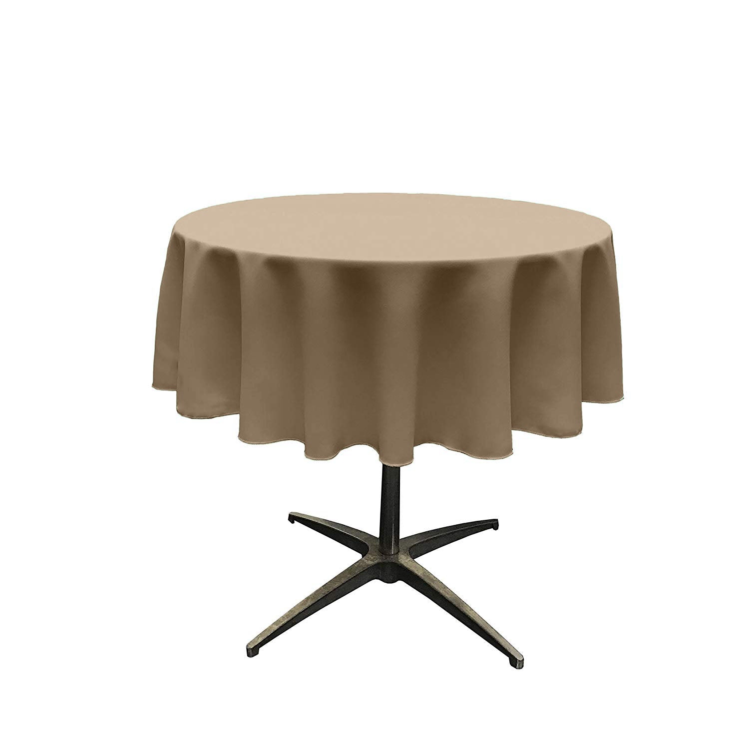 51" Round Polyester Poplin Tablecloth - Choose Size Below.