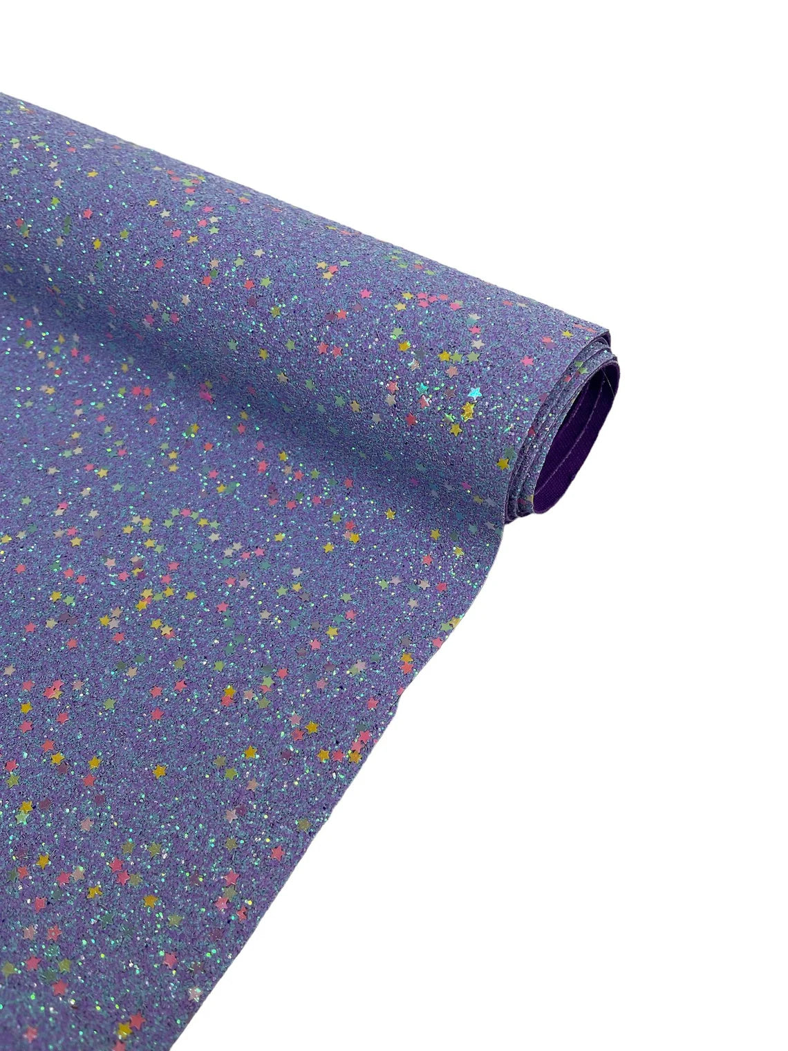 Stardust Shine Glitter Vinyl Fabric - Lavender - Star Dust Design Glitter Vinyl Fabric Sold By Yard