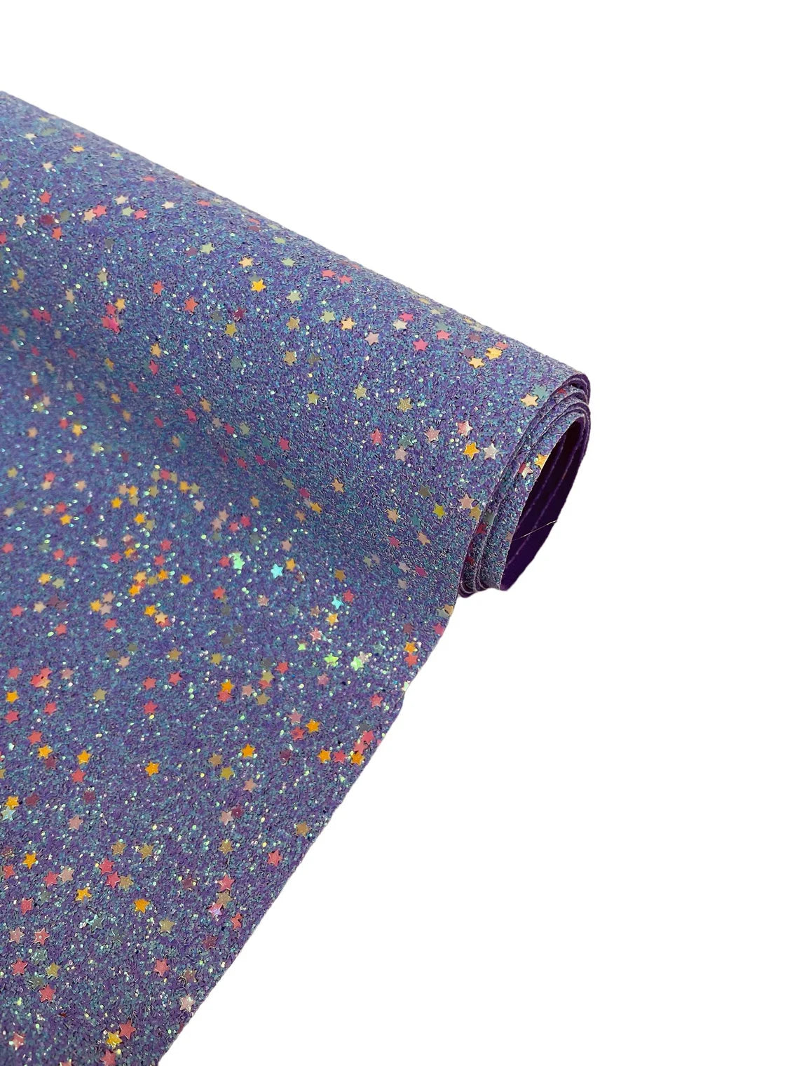 Stardust Shine Glitter Vinyl Fabric - Lavender - Star Dust Design Glitter Vinyl Fabric Sold By Yard