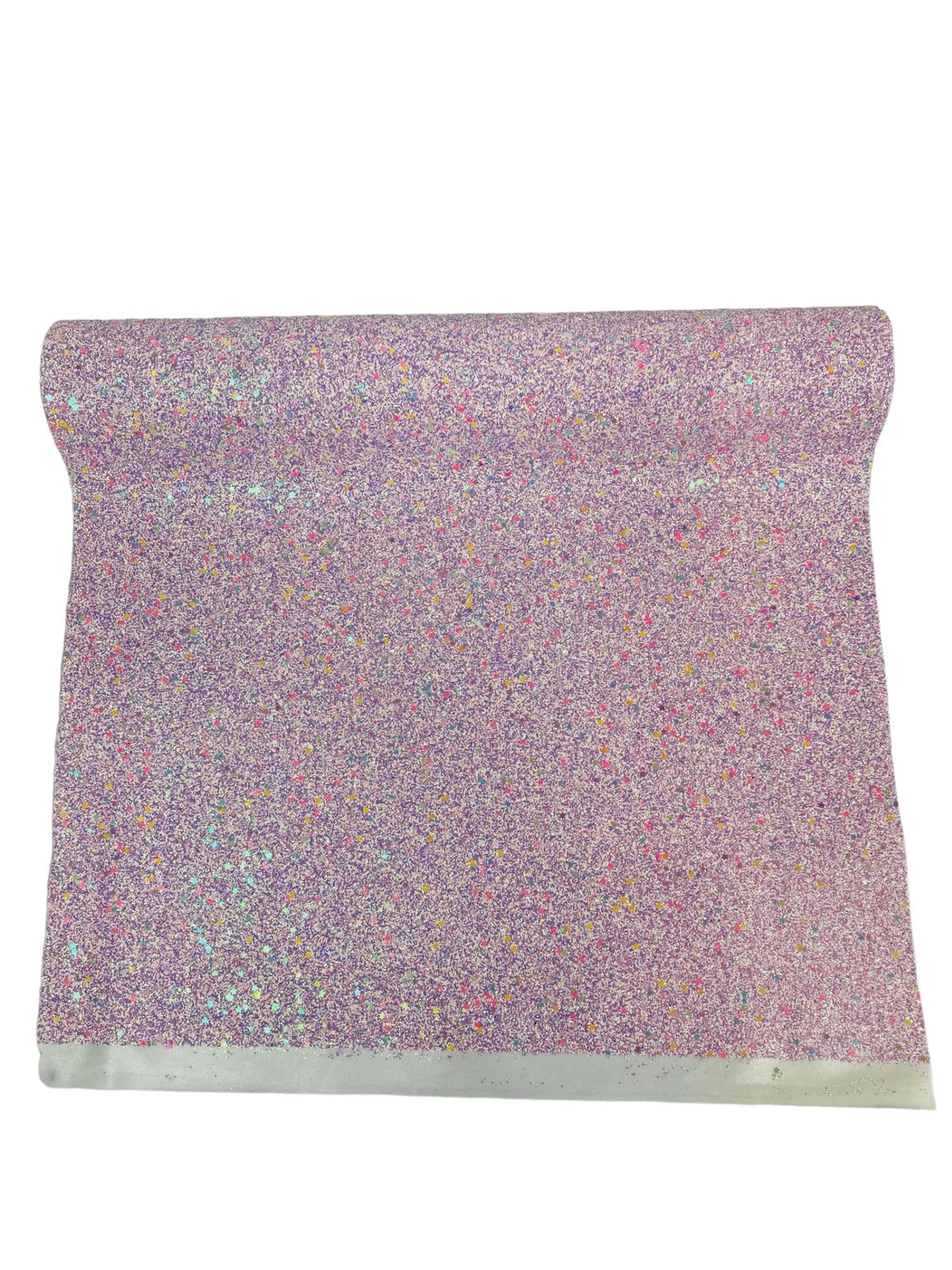 Stardust Shine Glitter Vinyl Fabric - Lilac - Star Dust Design Glitter Vinyl Fabric Sold By Yard