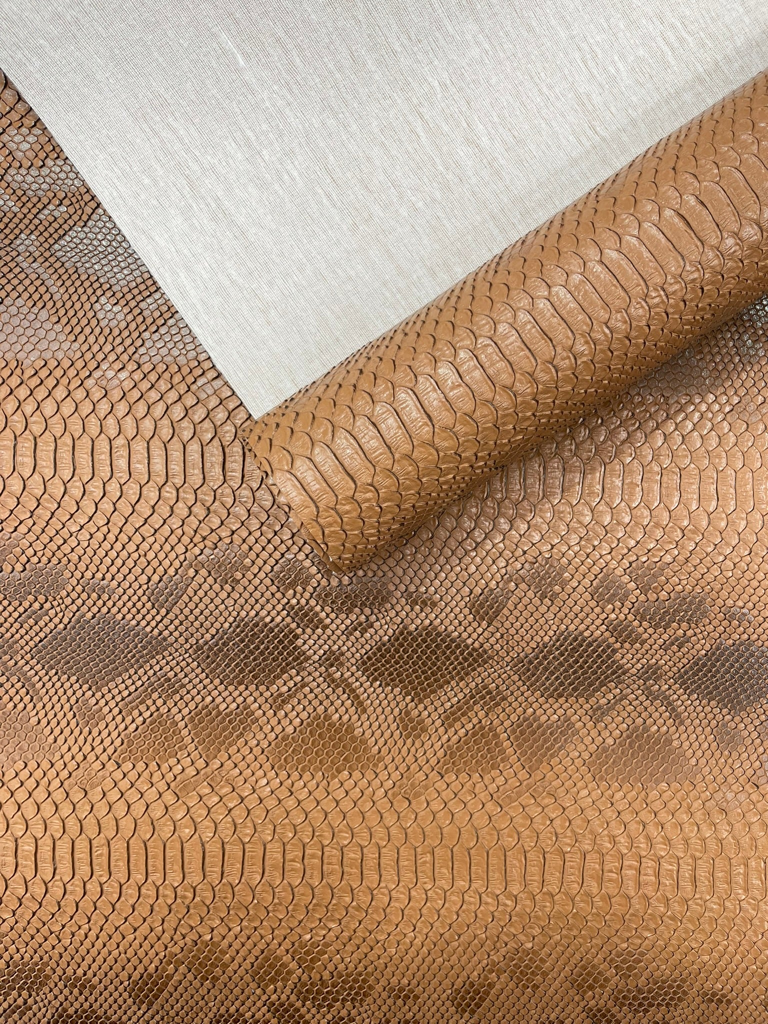 Viper Snake Skin Texture Faux Leather Fabric| 54" Wide| Upholstery| Bags.