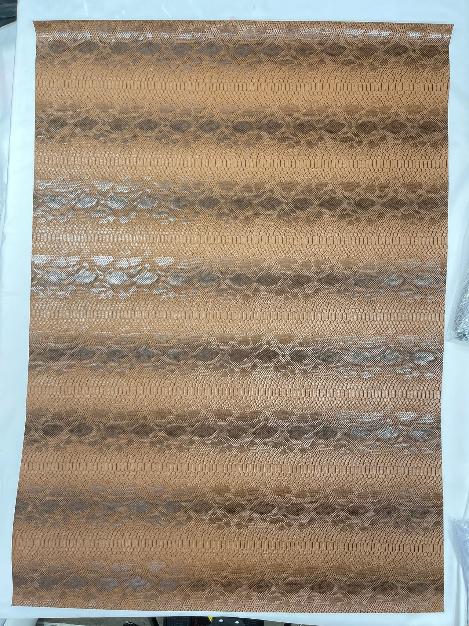 Viper Snake Skin Texture Faux Leather Fabric| 54" Wide| Upholstery| Bags.