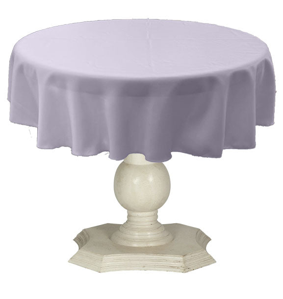 Tablecloth Solid Dull Bridal Satin Overlay for Small Coffee Table Seamless. 42" Round