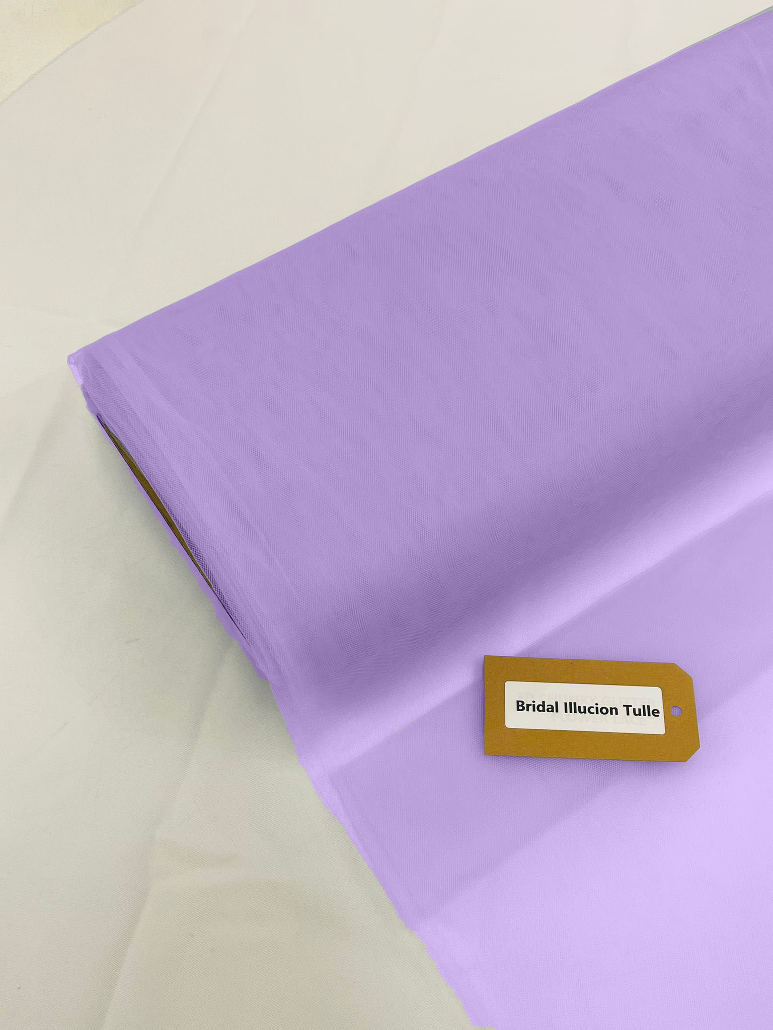 Light Lavender - Bridal Illusion Tulle 108"Wide Polyester Premium Tulle Fabric Bolt, By The Roll.