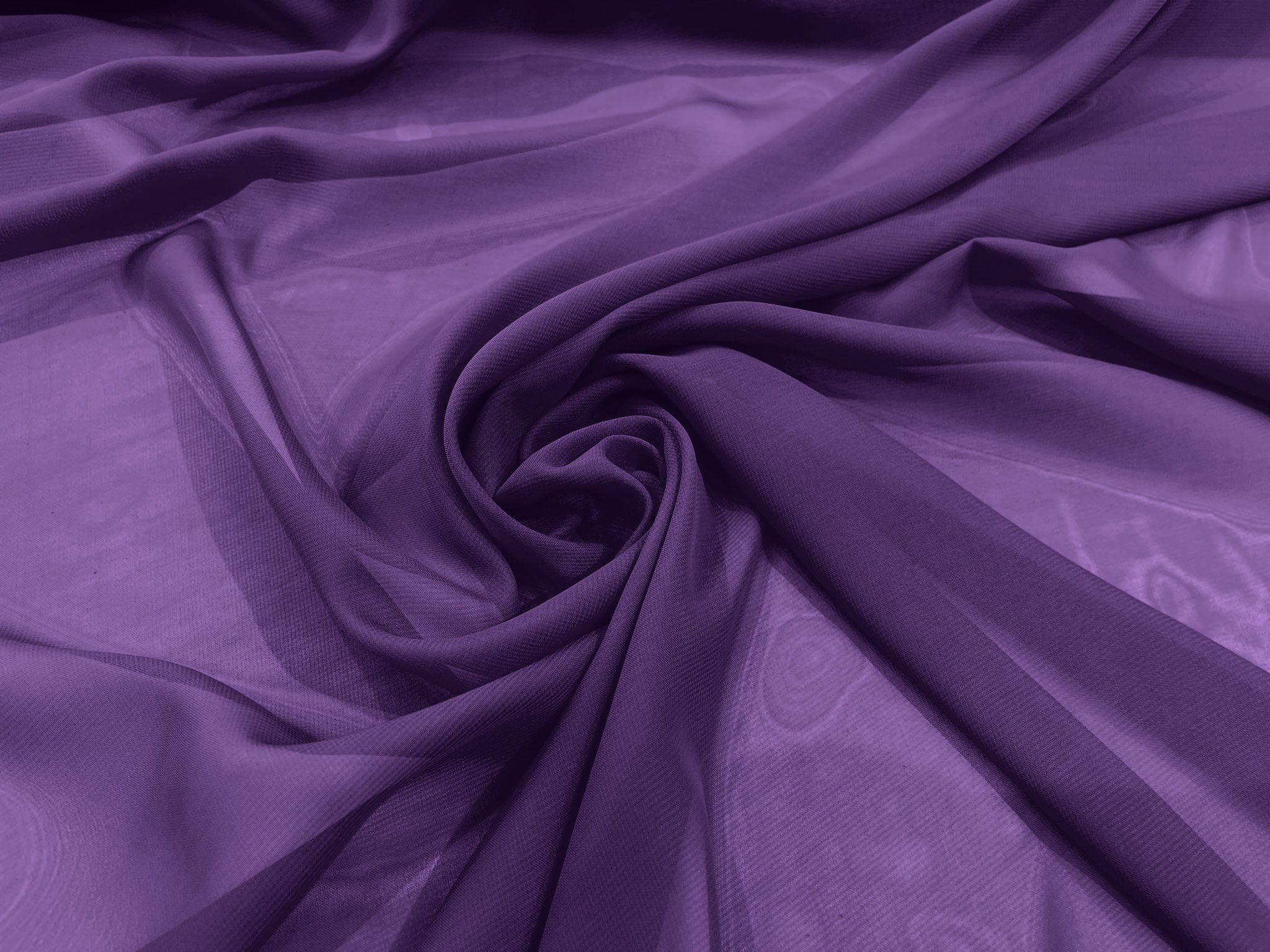 58/60" Wide 100% Polyester Soft Light Weight, Sheer, See Through Chiffon Fabric Sold By The Yard.