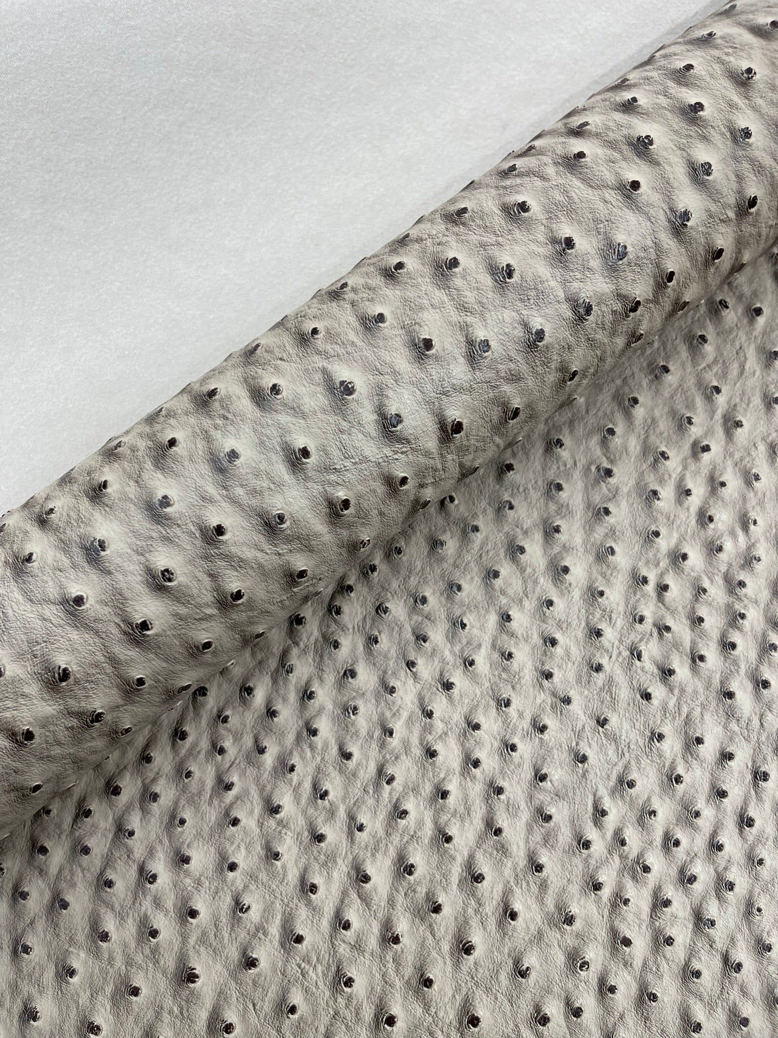 Classic Ostrich Upholstery Vinyl Fabric / Faux Leather Accessories Crafting Apparel Upholstery Vinyl Fabric 54" Wide.
