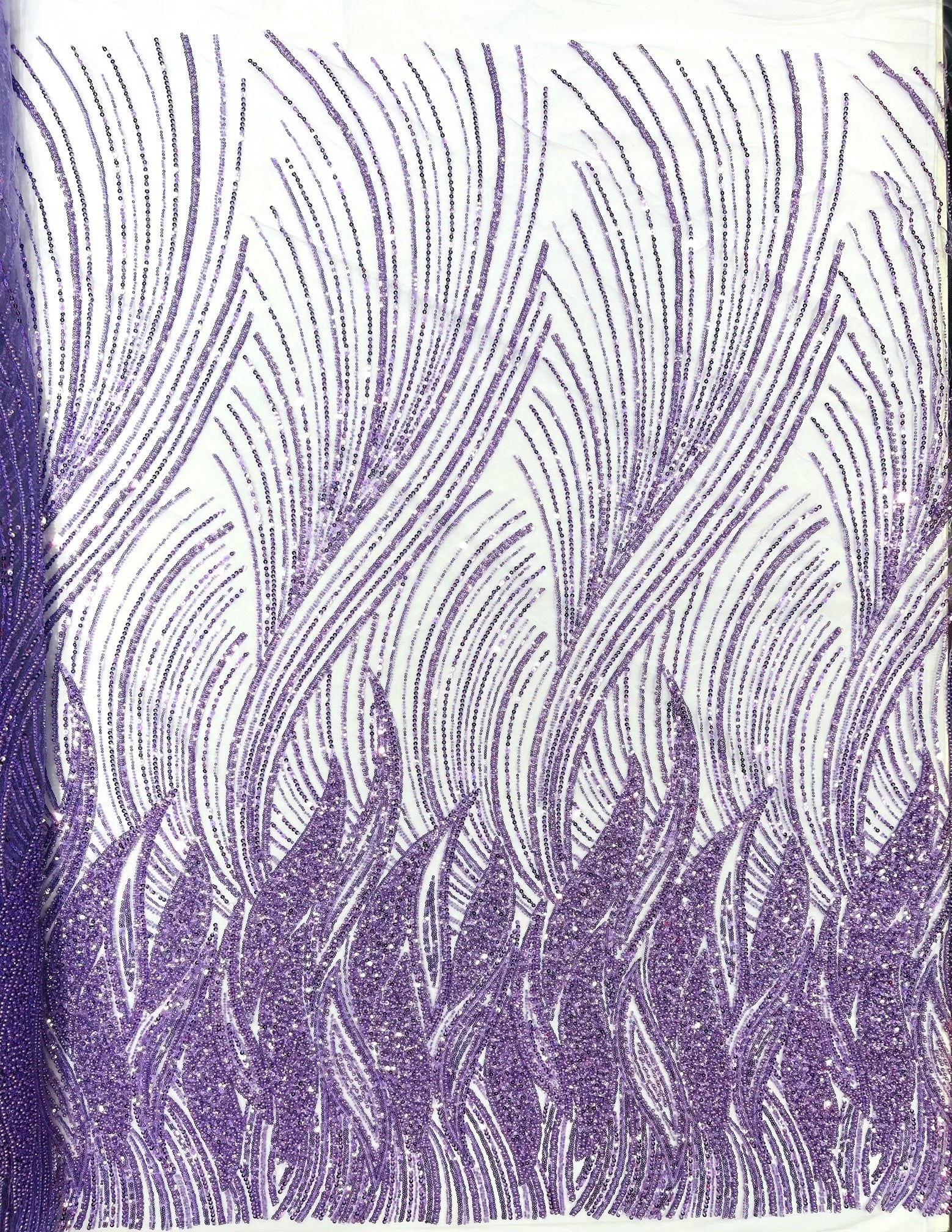 Flame Fashion Beaded Lace Fabric| Prom| Wedding| By The Yard.
