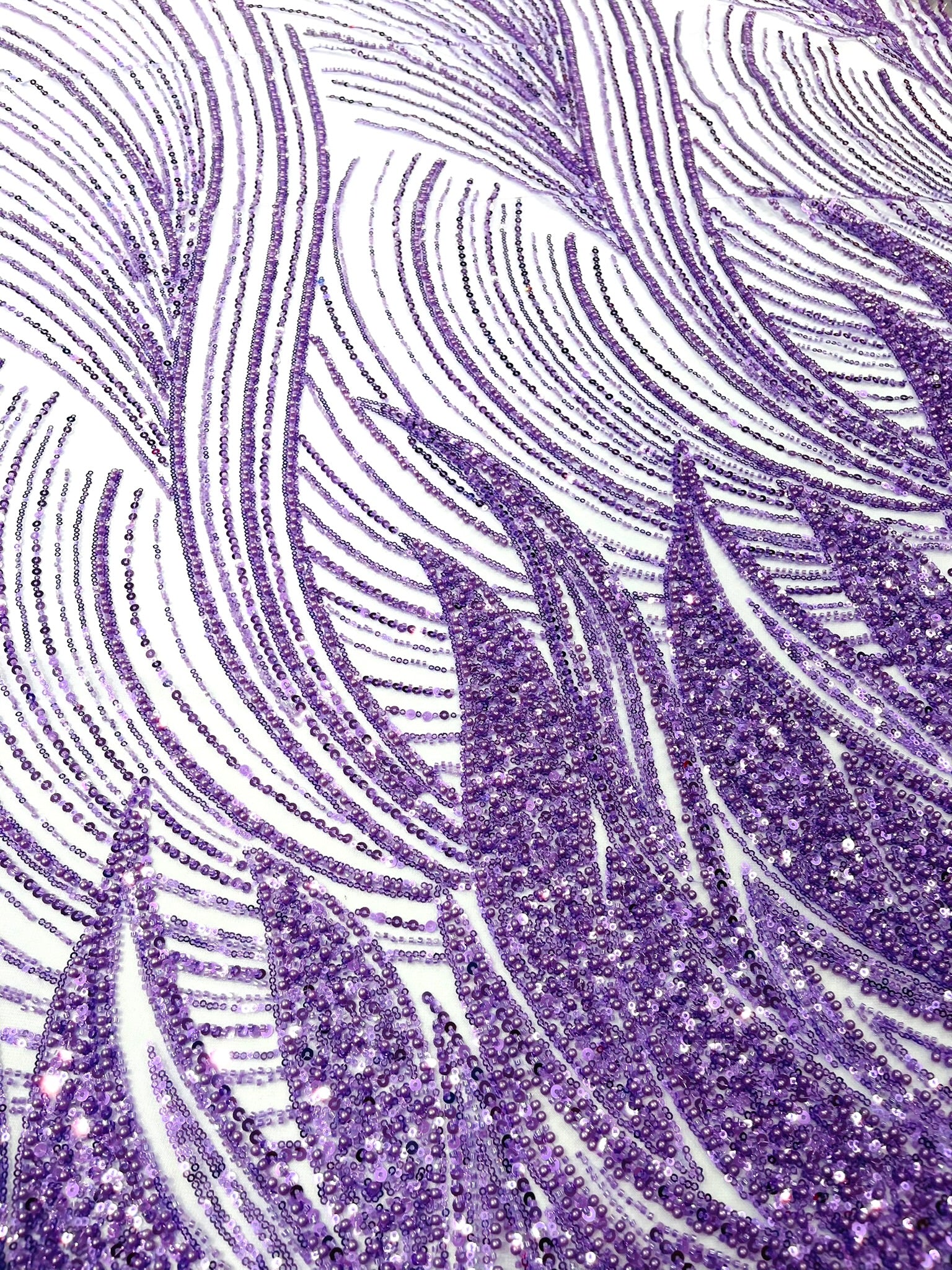 Flame Fashion Beaded Lace Fabric| Prom| Wedding| By The Yard.