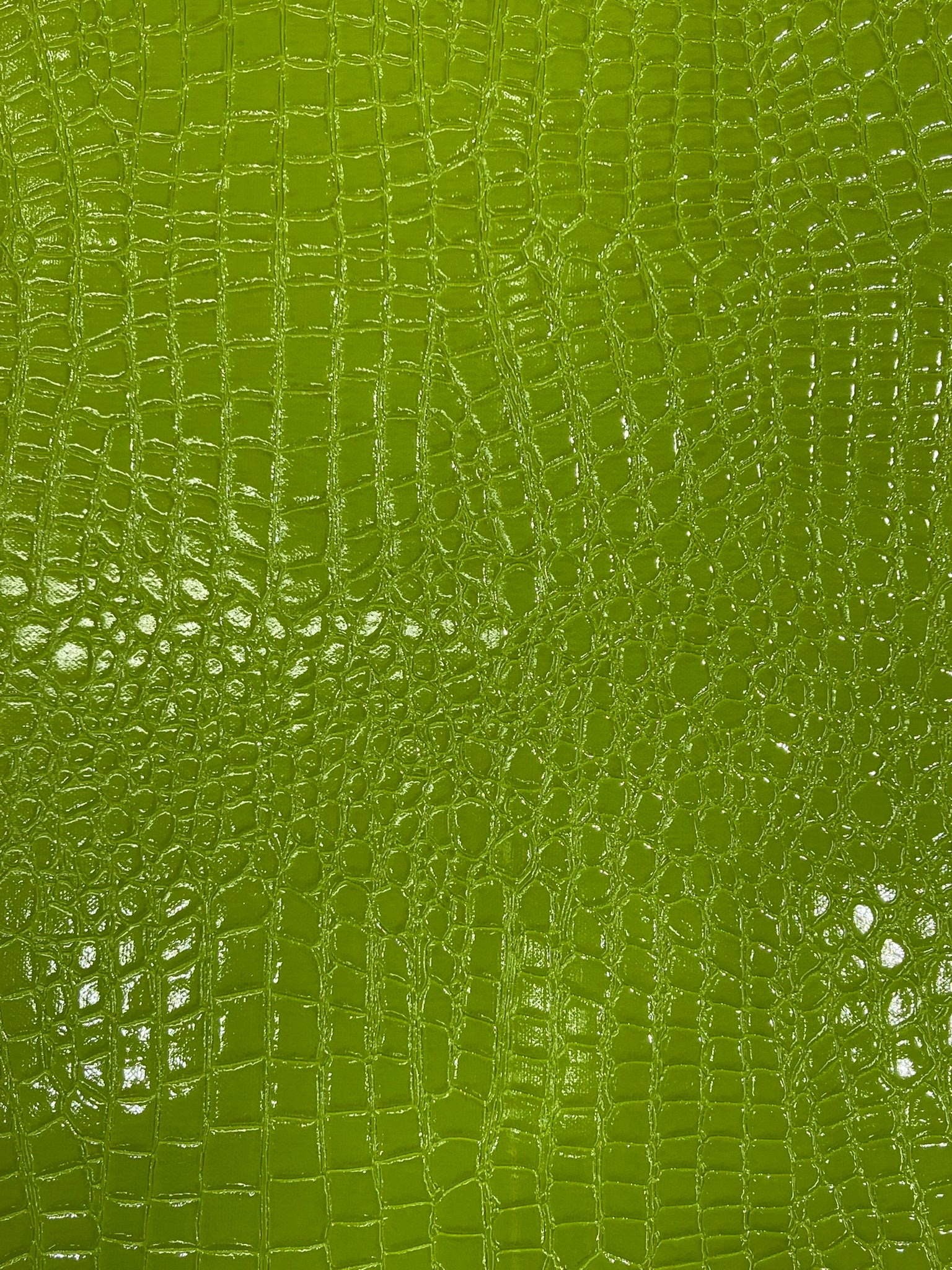 Shiny Alligator 3D Embossed Vinyl Fabric, 54" Wide Upholstery Crafting Accessories Applications