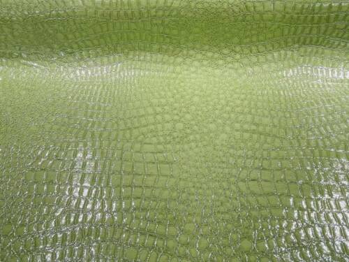 Faux Alligator Skin Vinyl Fabric - Mint - High Quality Vinyl Alligator Animal Print Fabric By Yard