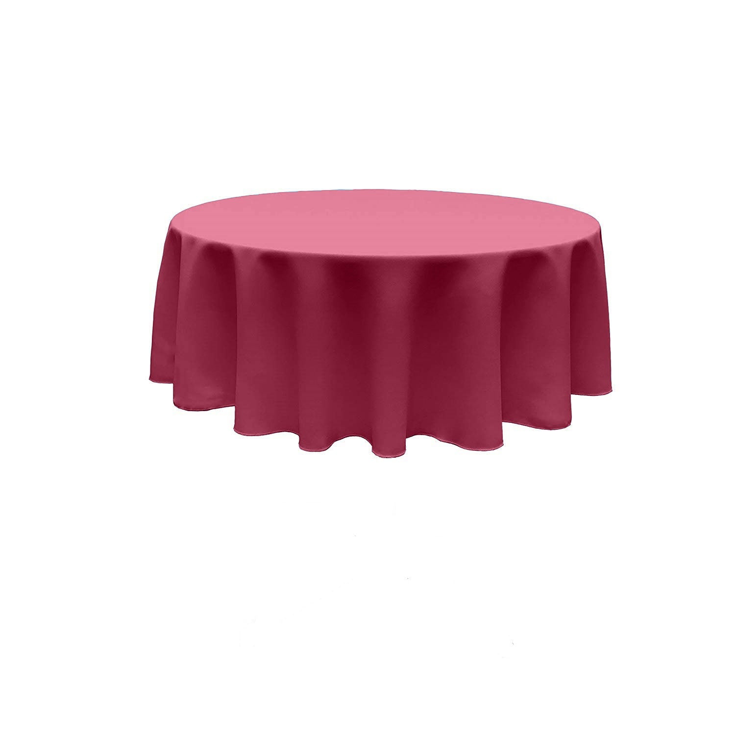 108" Round Seamless Tablecloth Polyester Poplin / Party Supply / Choose Size Below