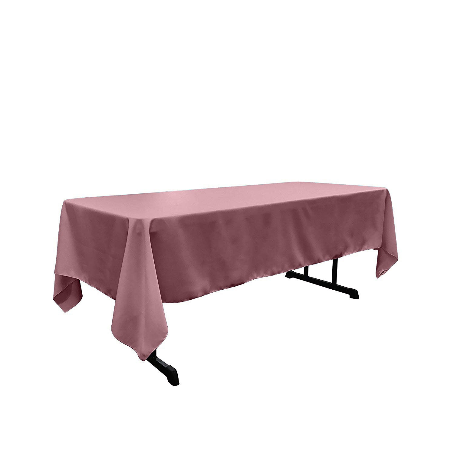 60" X 132" Rectangular Tablecloth Polyester Poplin / Party Supply / Choose Size Below.