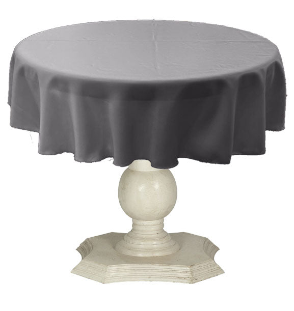 Tablecloth Solid Dull Bridal Satin Overlay for Small Coffee Table Seamless. 54" Round