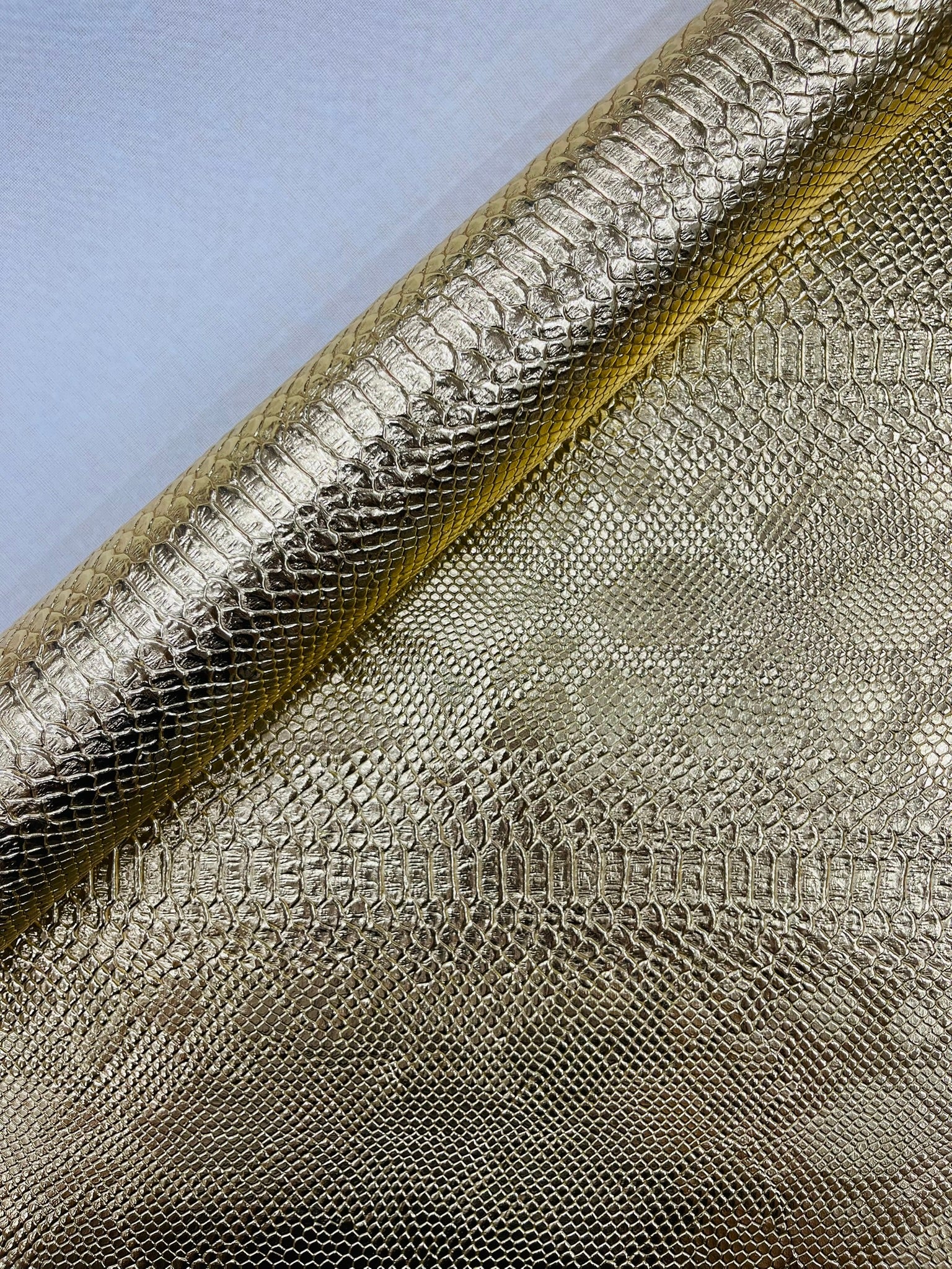 Viper Snake Skin Texture Faux Leather Fabric| 54" Wide| Upholstery| Bags.