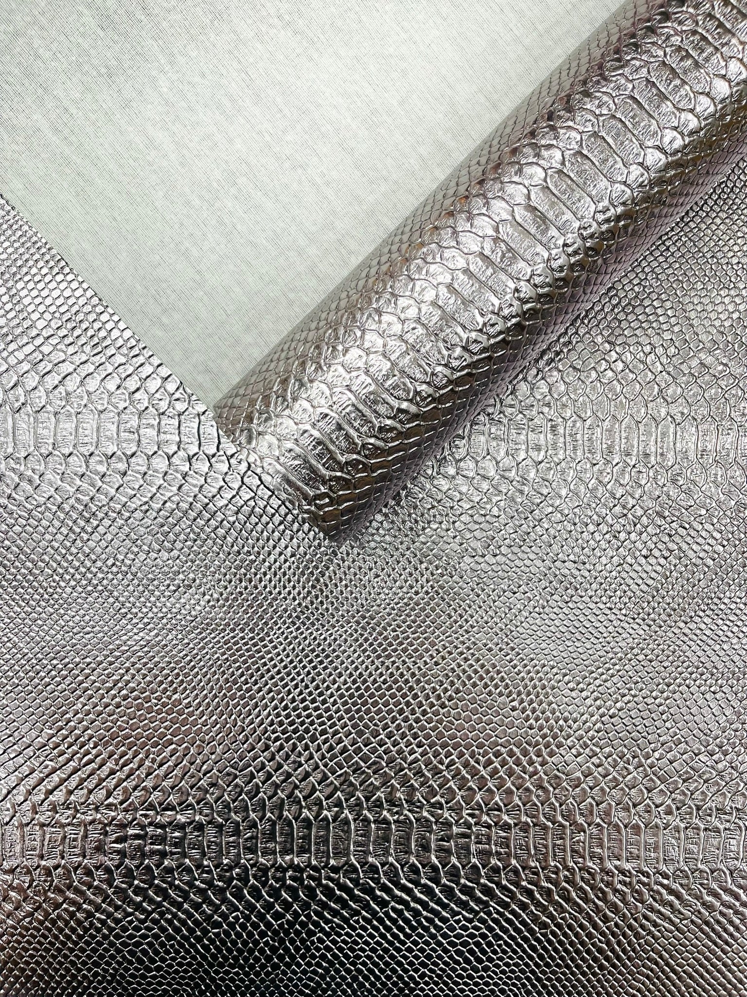 Viper Snake Skin Texture Faux Leather Fabric| 54" Wide| Upholstery| Bags.