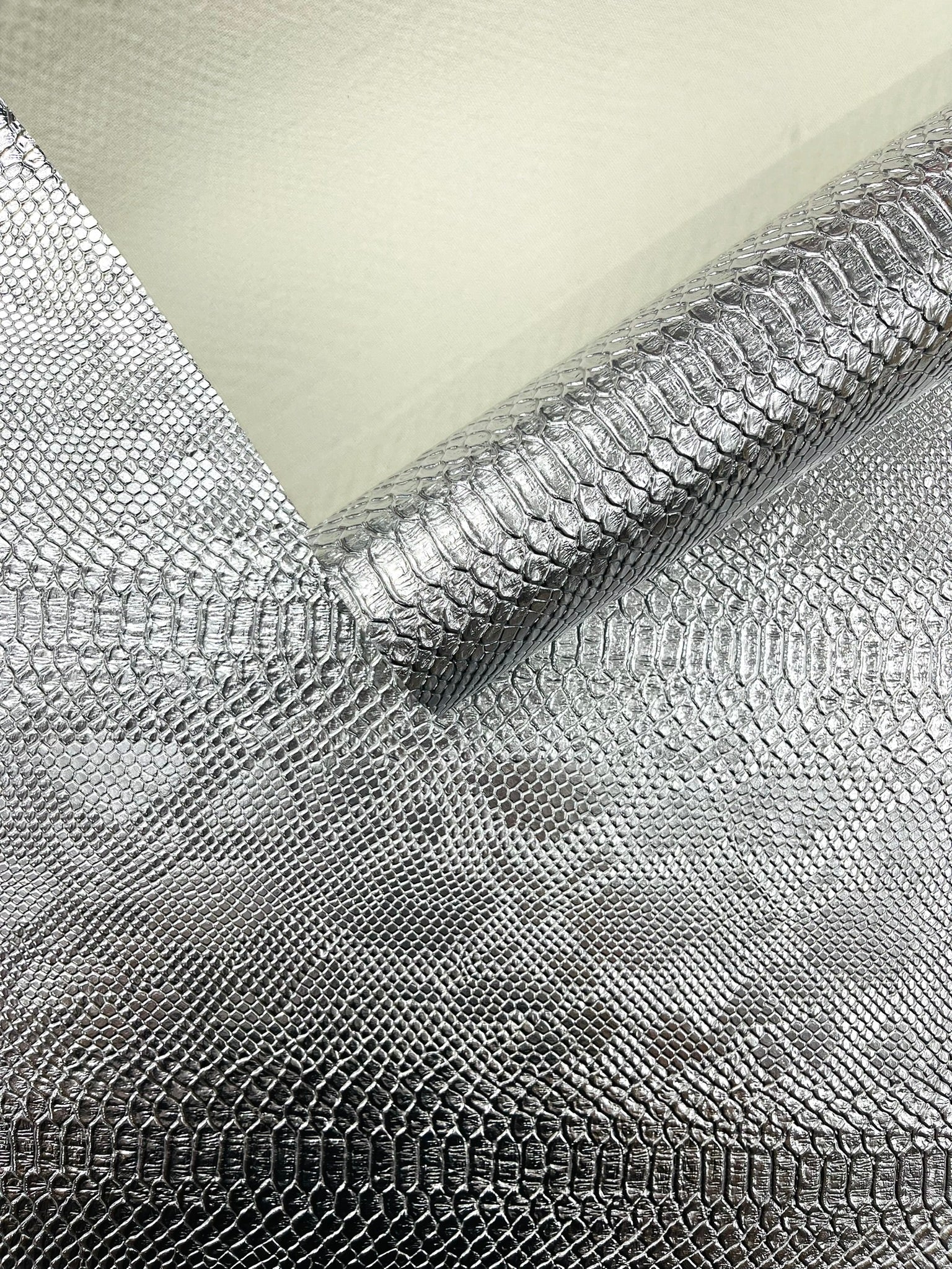 Viper Snake Skin Texture Faux Leather Fabric| 54" Wide| Upholstery| Bags.