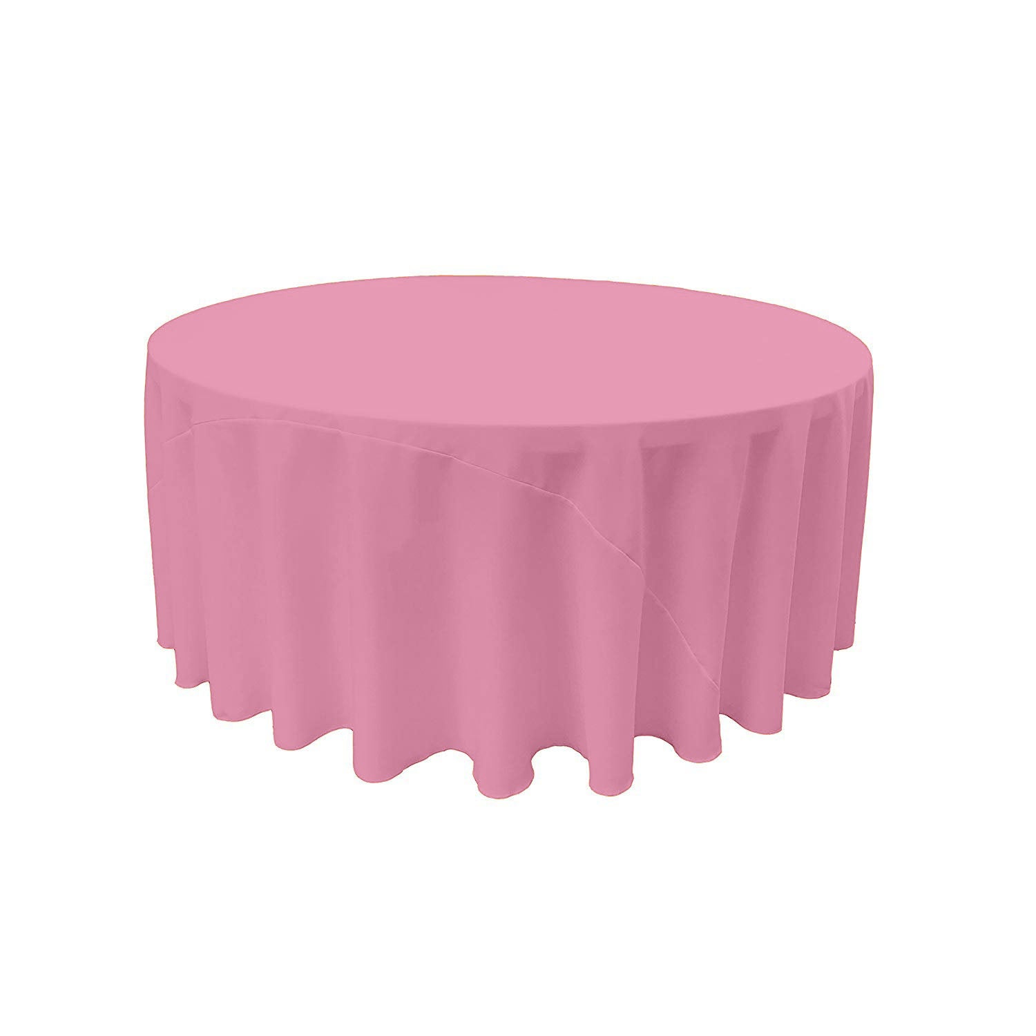 132" Round Tablecloth With Seams Polyester Poplin / Party Supply / Choose Size Below.