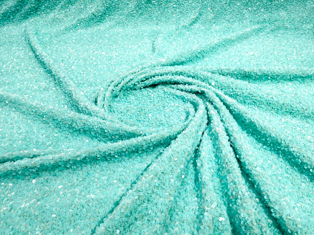 Sequin Velvet Stretch 5mm fabric 58"Wide-Prom-Nightgown fabric- Sold by the yard.