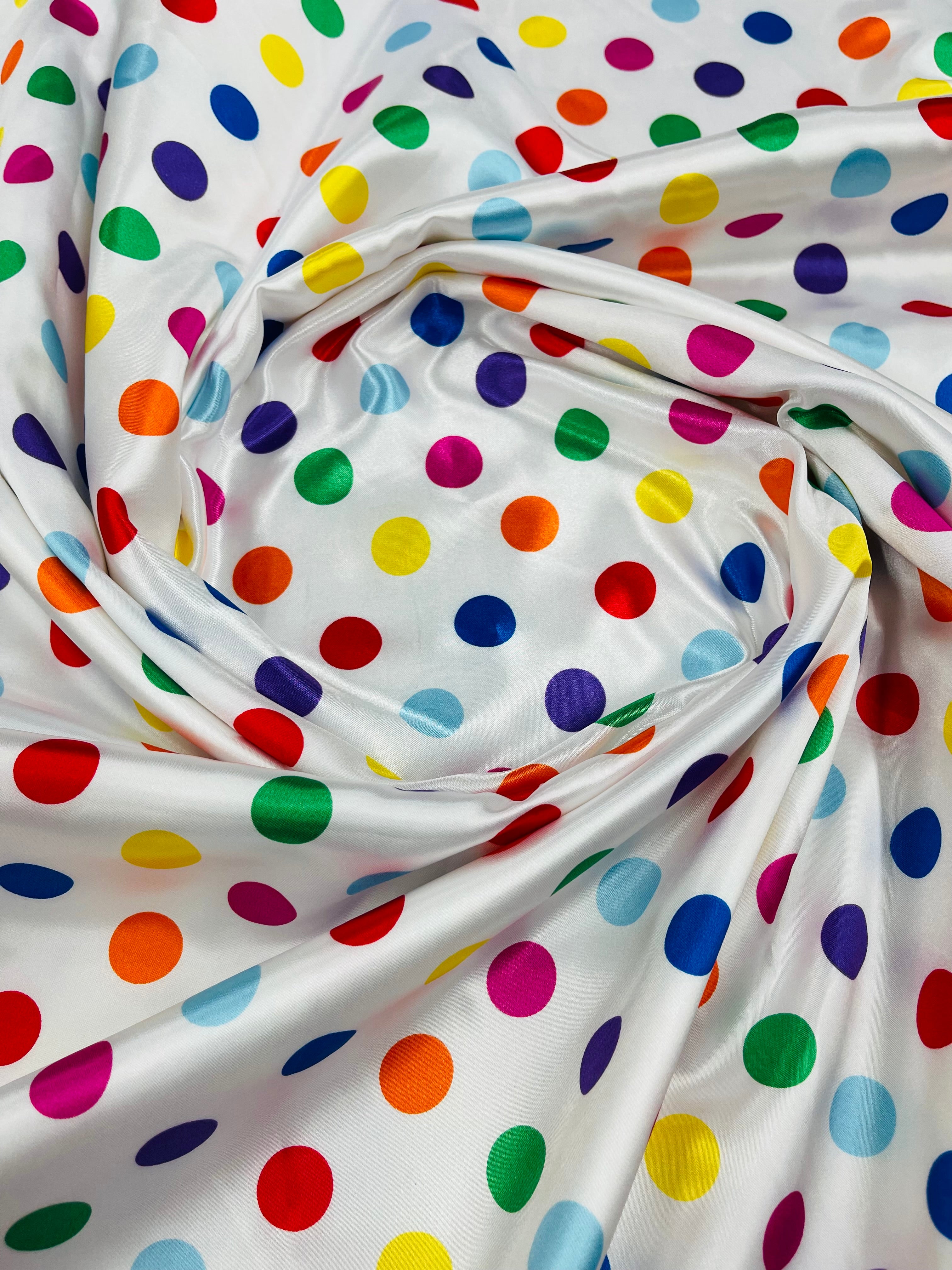 POLKA DOT SATIN (by the yard)