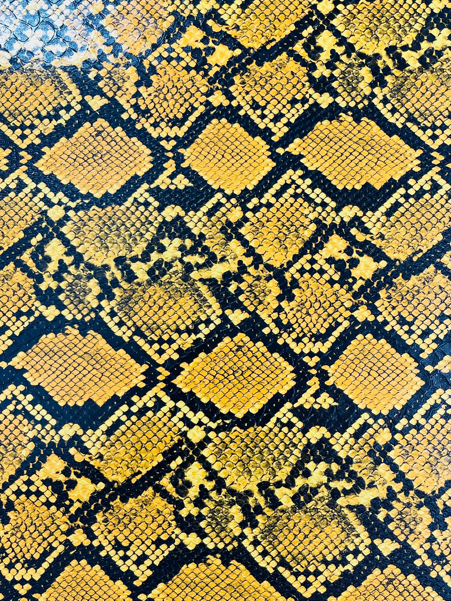 54" Wide Snake Fake Leather Upholstery, 3-D Viper Snake Skin Texture Faux Leather PVC Vinyl Fabric by The Yard