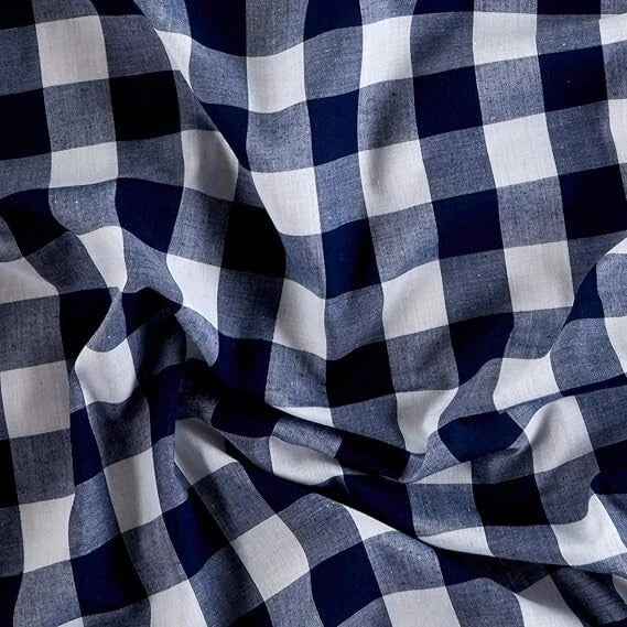 Gingham 1 Inch Checkered Poly Cotton 58" Wide | VIP textiles Inc.