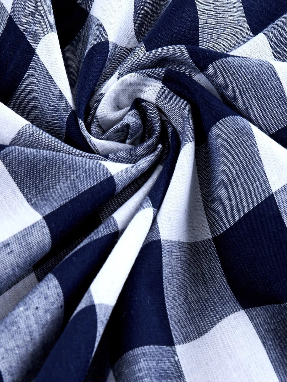 Gingham 1 Inch Checkered Poly Cotton 58" Wide | VIP textiles Inc.