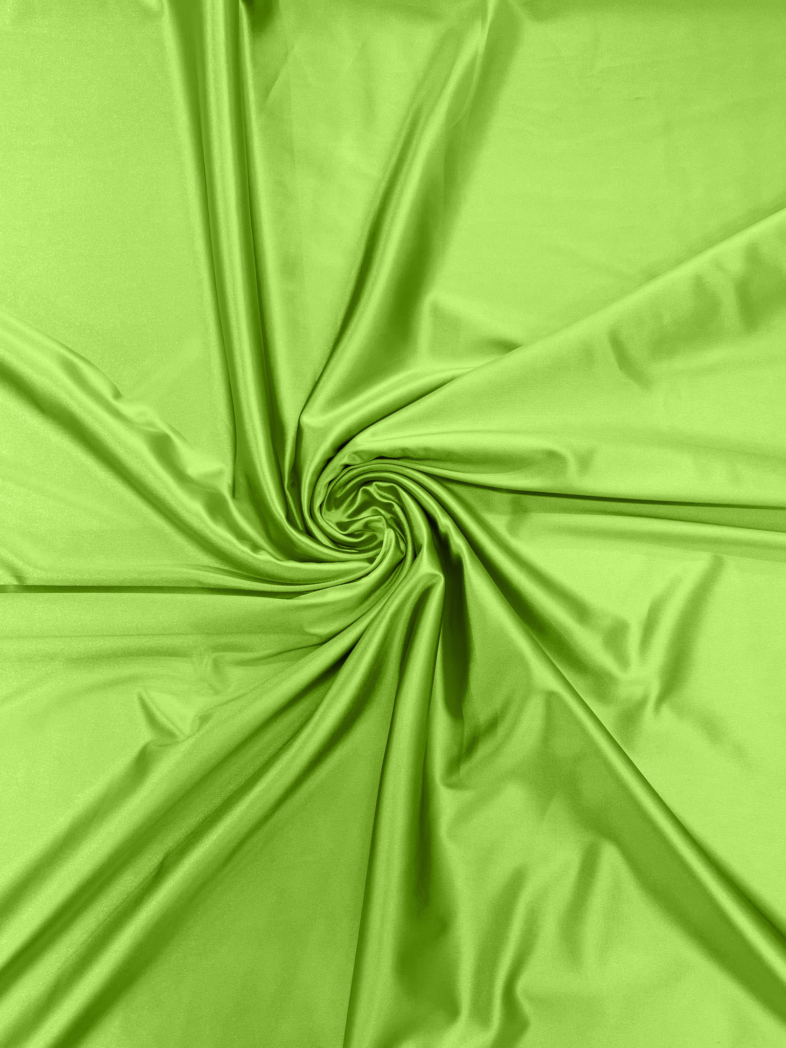 Neon Green Heavy Shiny Satin Stretch Spandex Fabric/58 Inches Wide/Prom/Wedding/Cosplays.