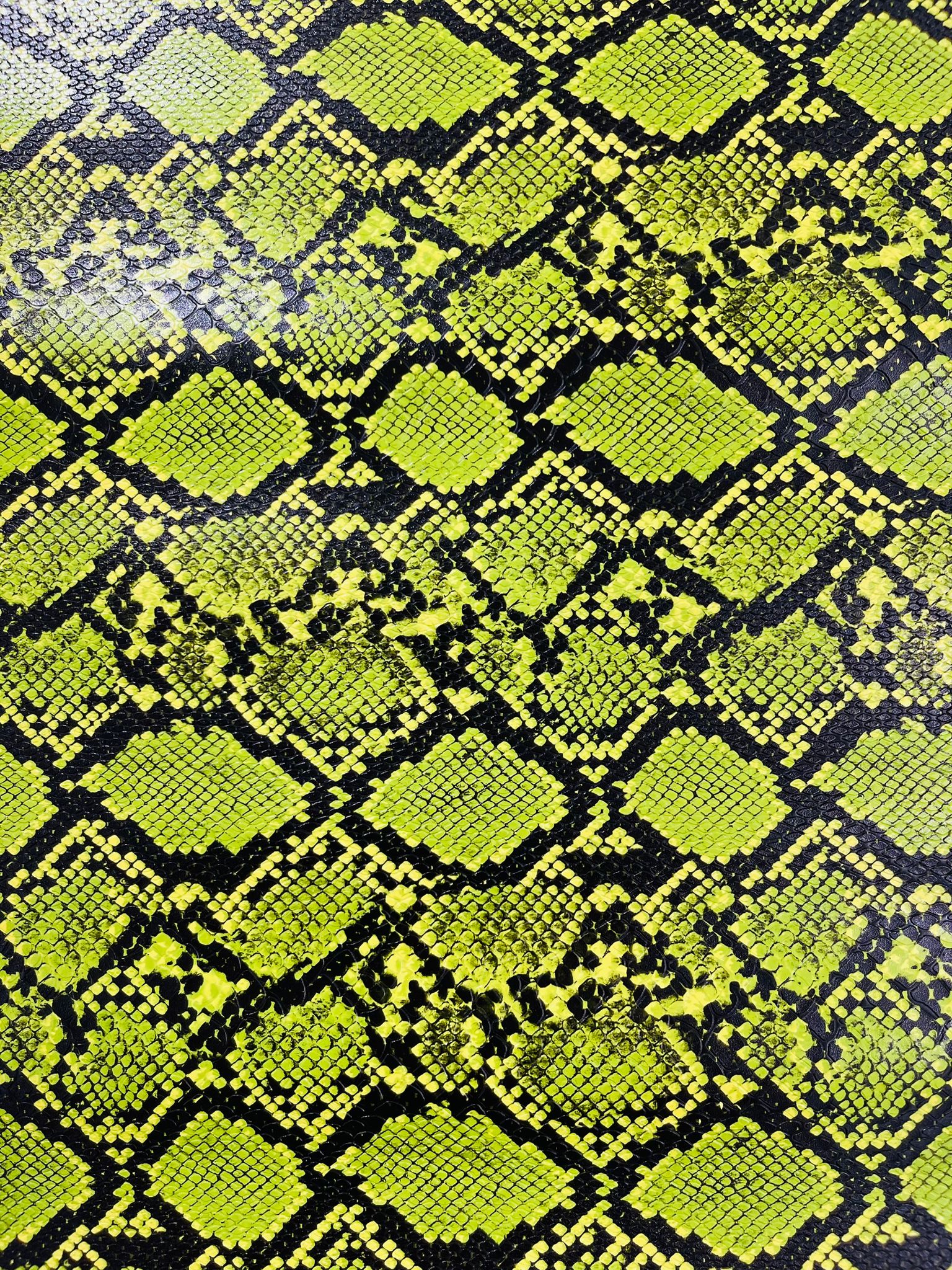 54" Wide Snake Fake Leather Upholstery, 3-D Viper Snake Skin Texture Faux Leather PVC Vinyl Fabric by The Yard