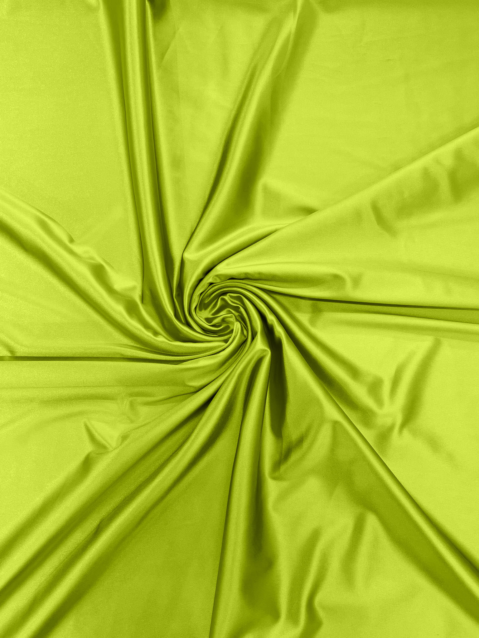 Neon Lime Heavy Shiny Satin Stretch Spandex Fabric/58 Inches Wide/Prom/Wedding/Cosplays.