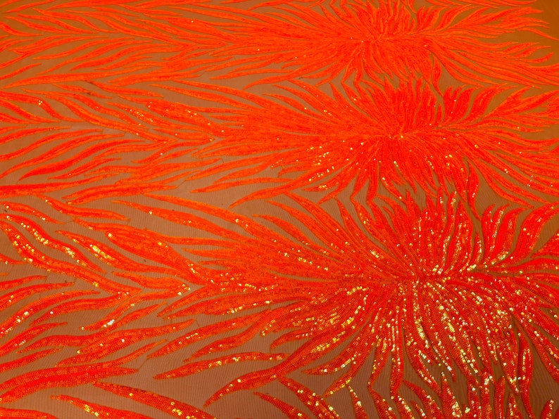 STRETCH WINGS PHOENIX FRINGE SEQUINS (by the yard)