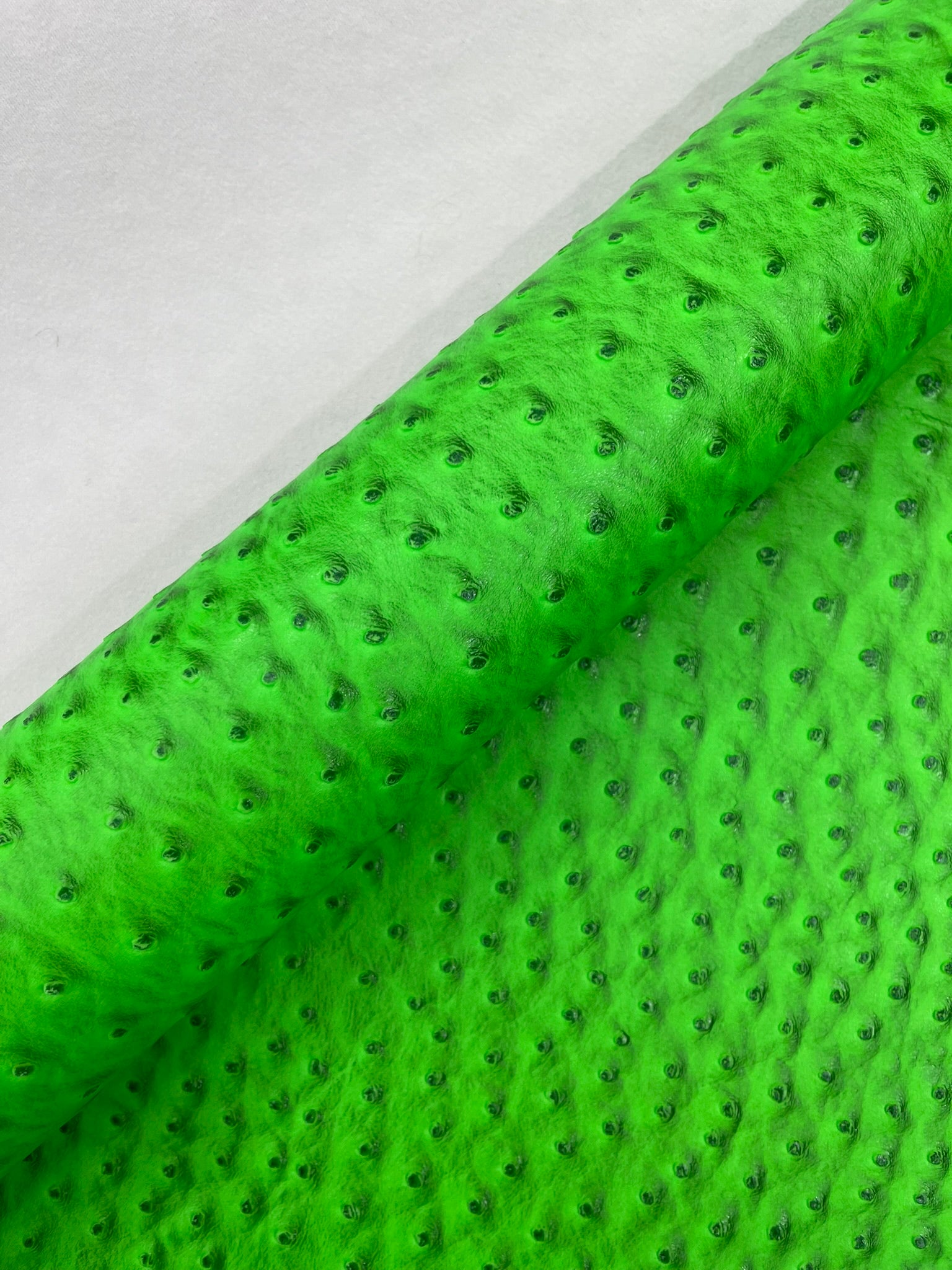 Classic Ostrich Upholstery Vinyl Fabric / Faux Leather Accessories Crafting Apparel Upholstery Vinyl Fabric 54" Wide.