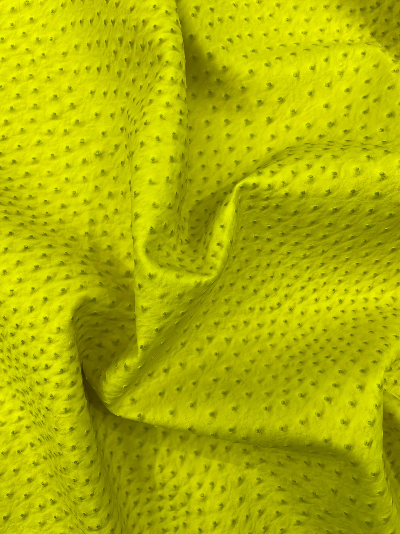 Classic Ostrich Upholstery Vinyl Fabric / Faux Leather Accessories Crafting Apparel Upholstery Vinyl Fabric 54" Wide.