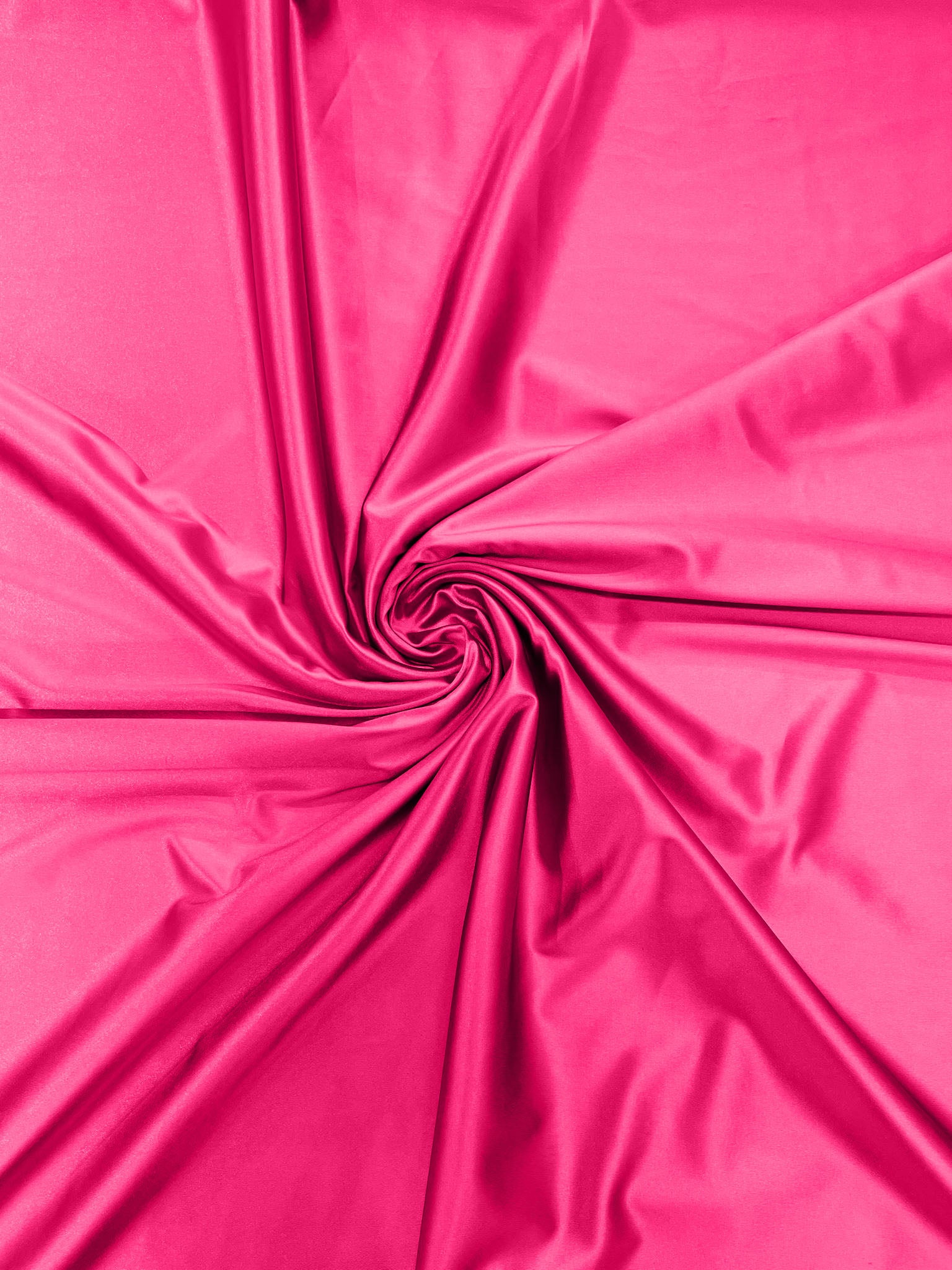 Neon Hot Pink Heavy Shiny Satin Stretch Spandex Fabric/58 Inches Wide/Prom/Wedding/Cosplays.