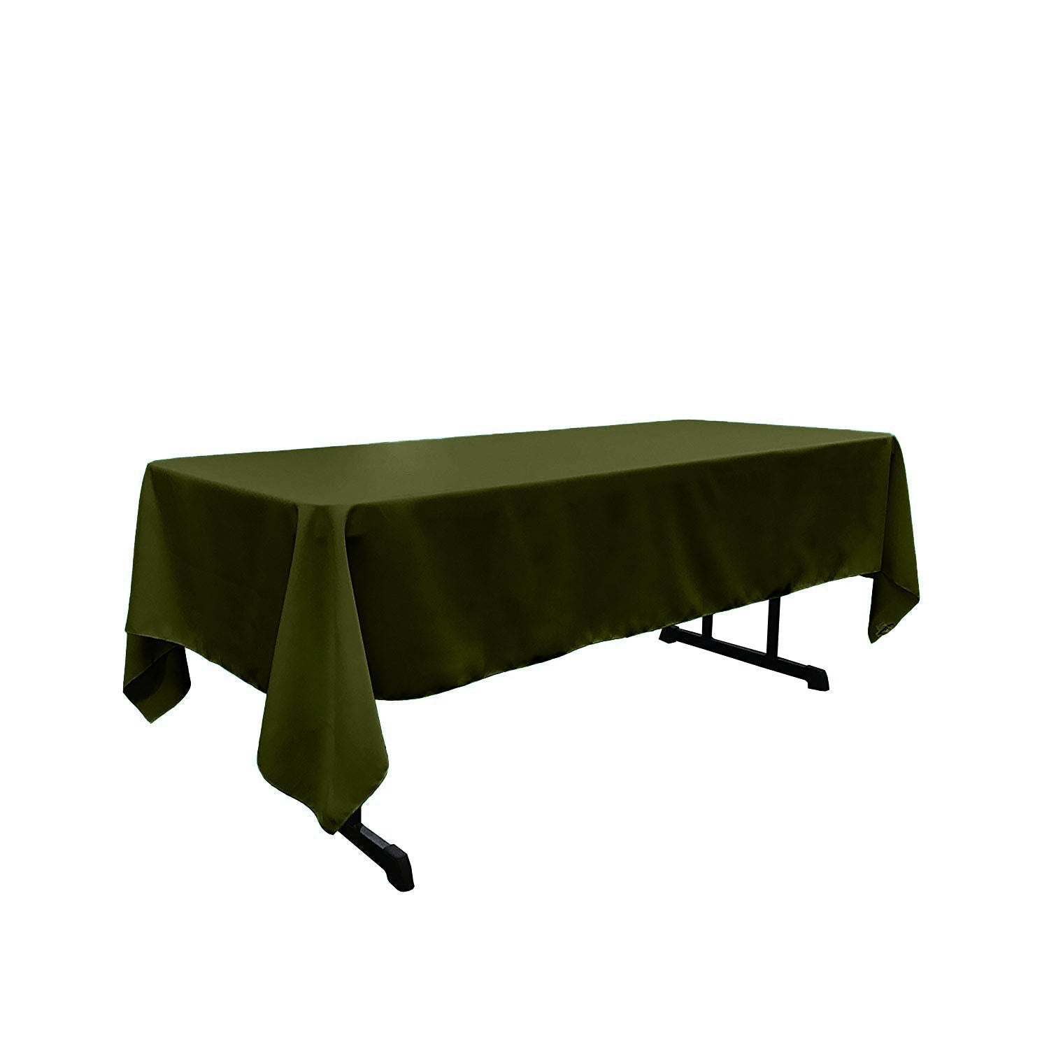 60" X 108" Rectangular Tablecloth Polyester Poplin / Party Supply / Choose Size Below.