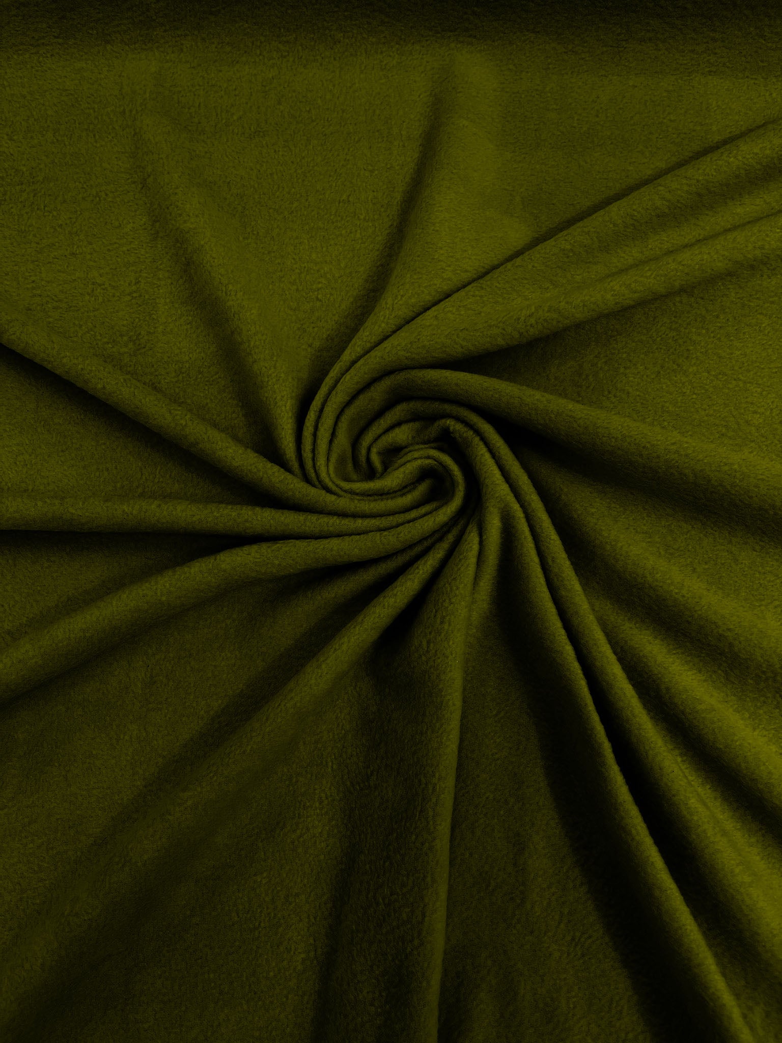 Olive Solid Polar Fleece Fabric Anti-Pill 58" Wide Sold by The Yard