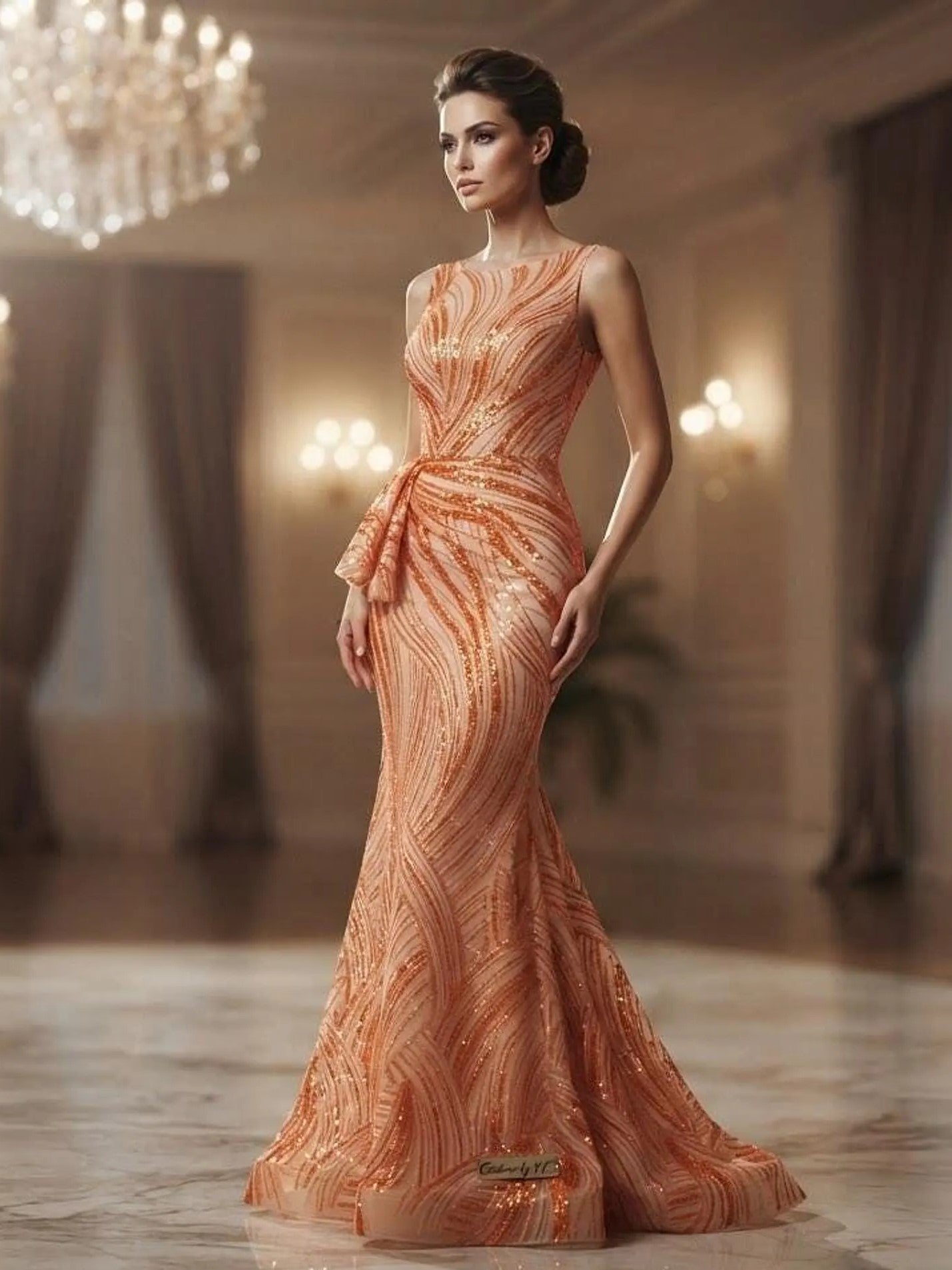 Luxury Feather Damask Beaded Lace Fabric| Prom| Wedding| By The Yard.
