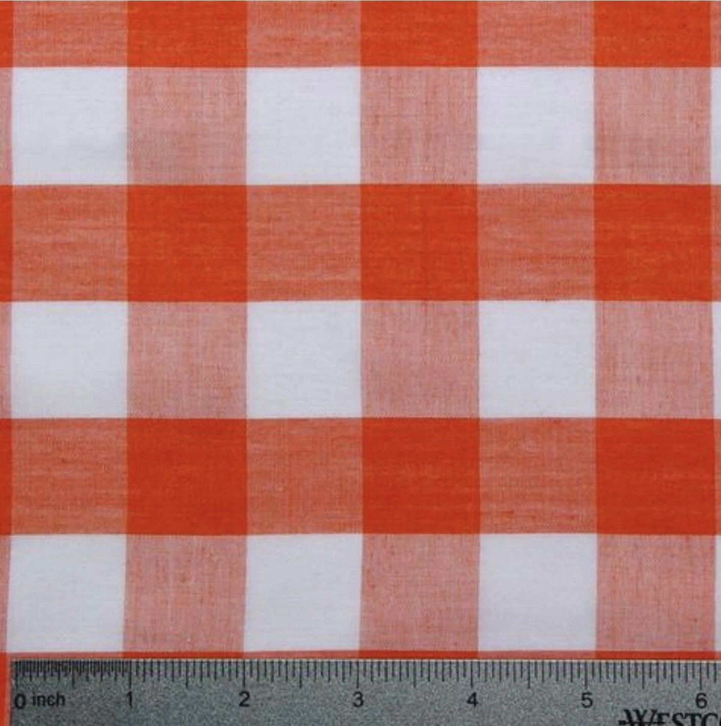 Gingham 1 Inch Checkered Poly Cotton 58" Wide | VIP textiles Inc.
