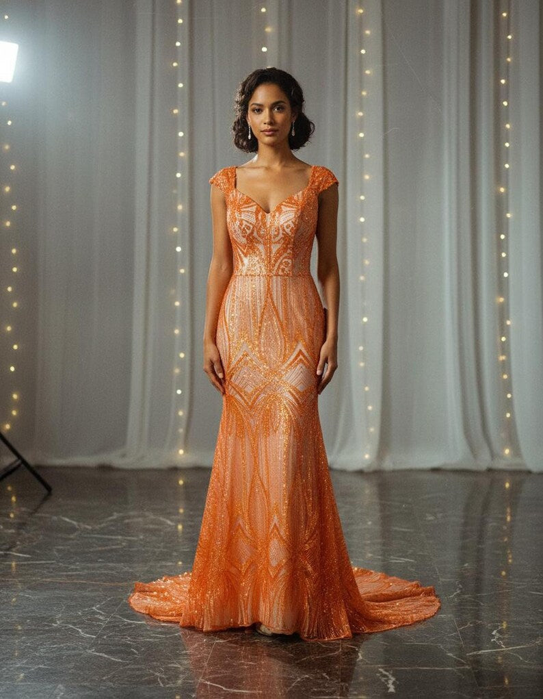 Geometric New York Fashion Beaded Lace, By The Yard.