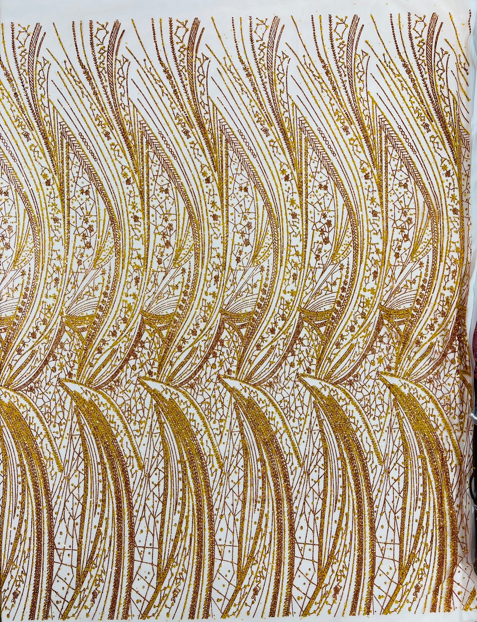 Geometric Fashion Glitter Design On A Mesh Lace Fabric| 58" Wide| Prom Dresses.