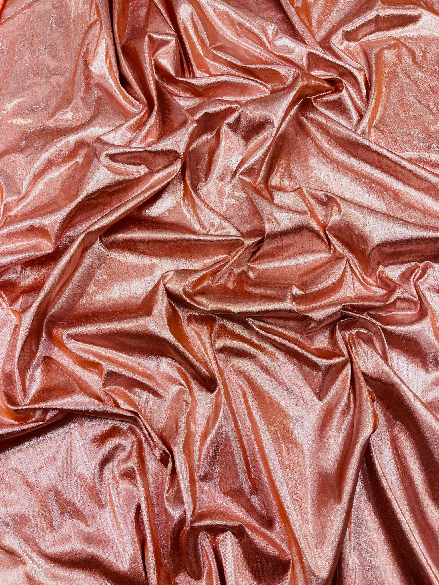 Metallic Polyester Dupioni Faux Silk Fabric | 55" Wide Wedding, Home Decor.