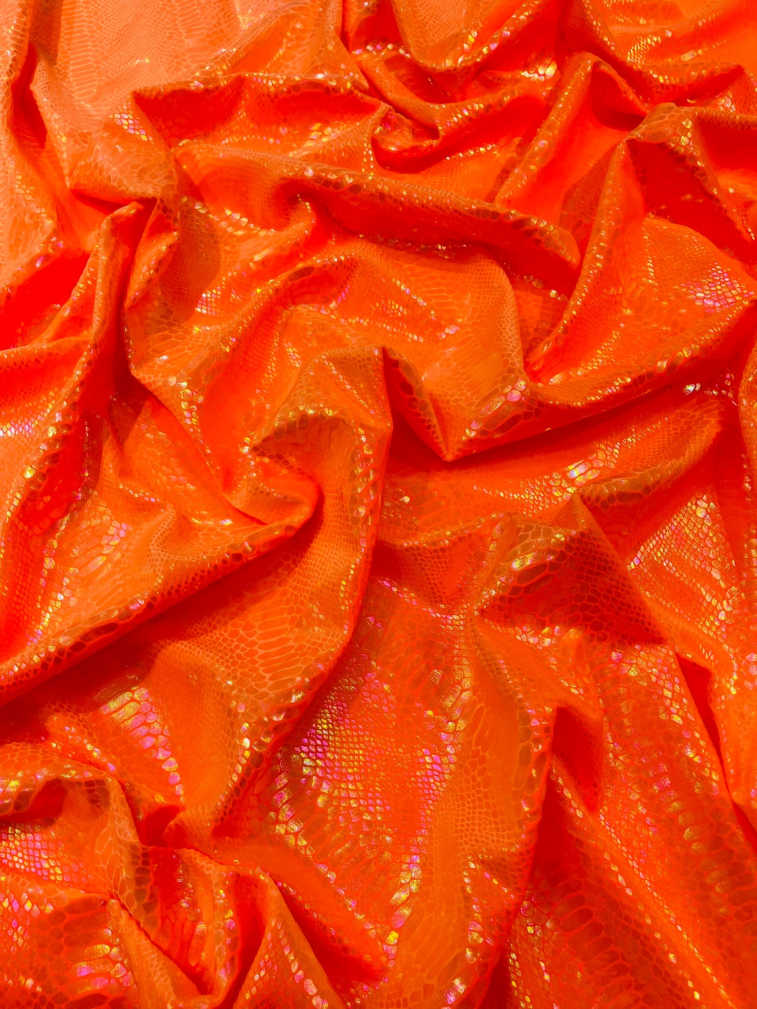 Illusion Foil Mamba Snake Design Stretch Velvet Fabric 58" Wide| Costume.