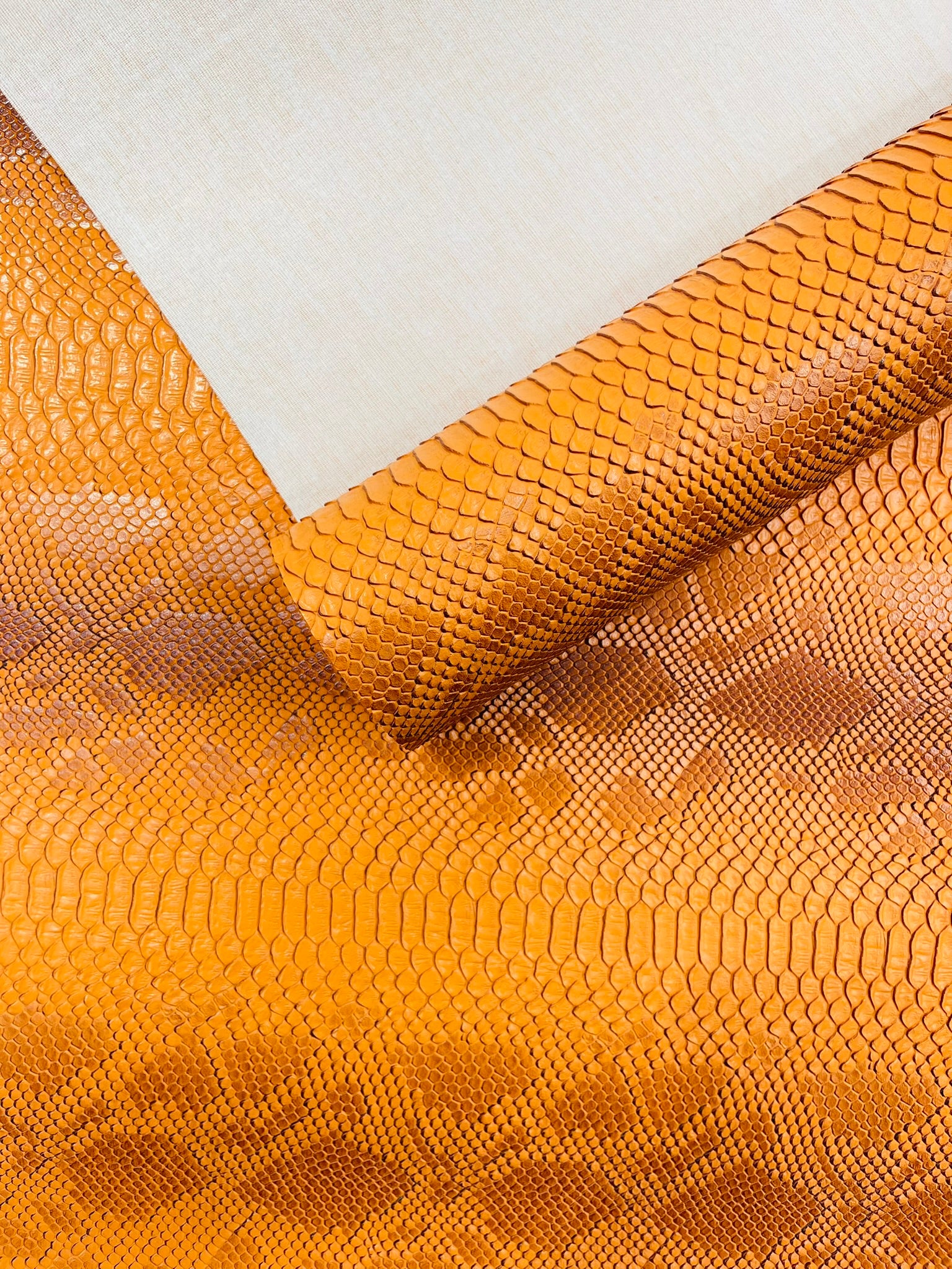 Viper Snake Skin Texture Faux Leather Fabric| 54" Wide| Upholstery| Bags.