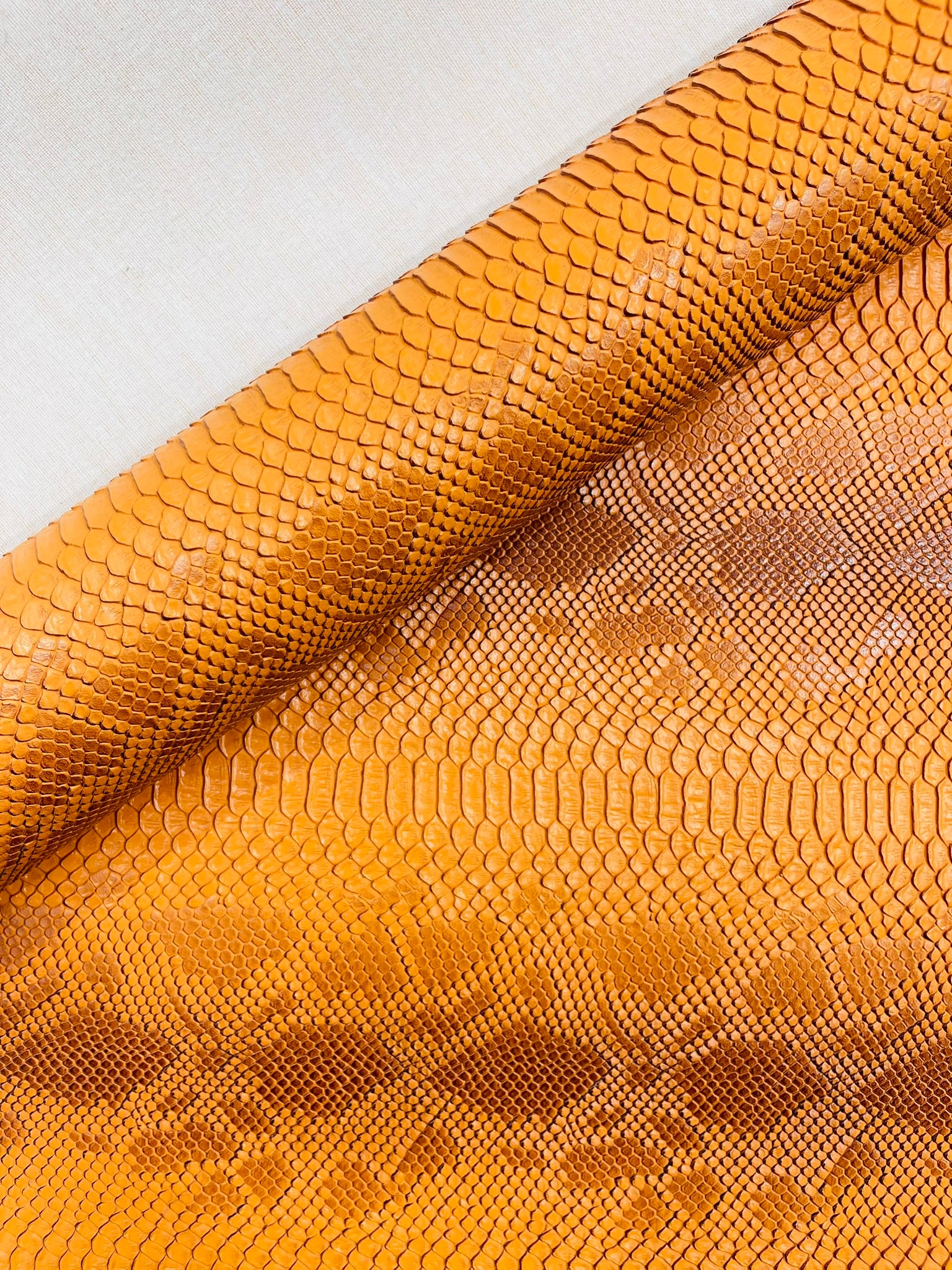 Viper Snake Skin Texture Faux Leather Fabric| 54" Wide| Upholstery| Bags.